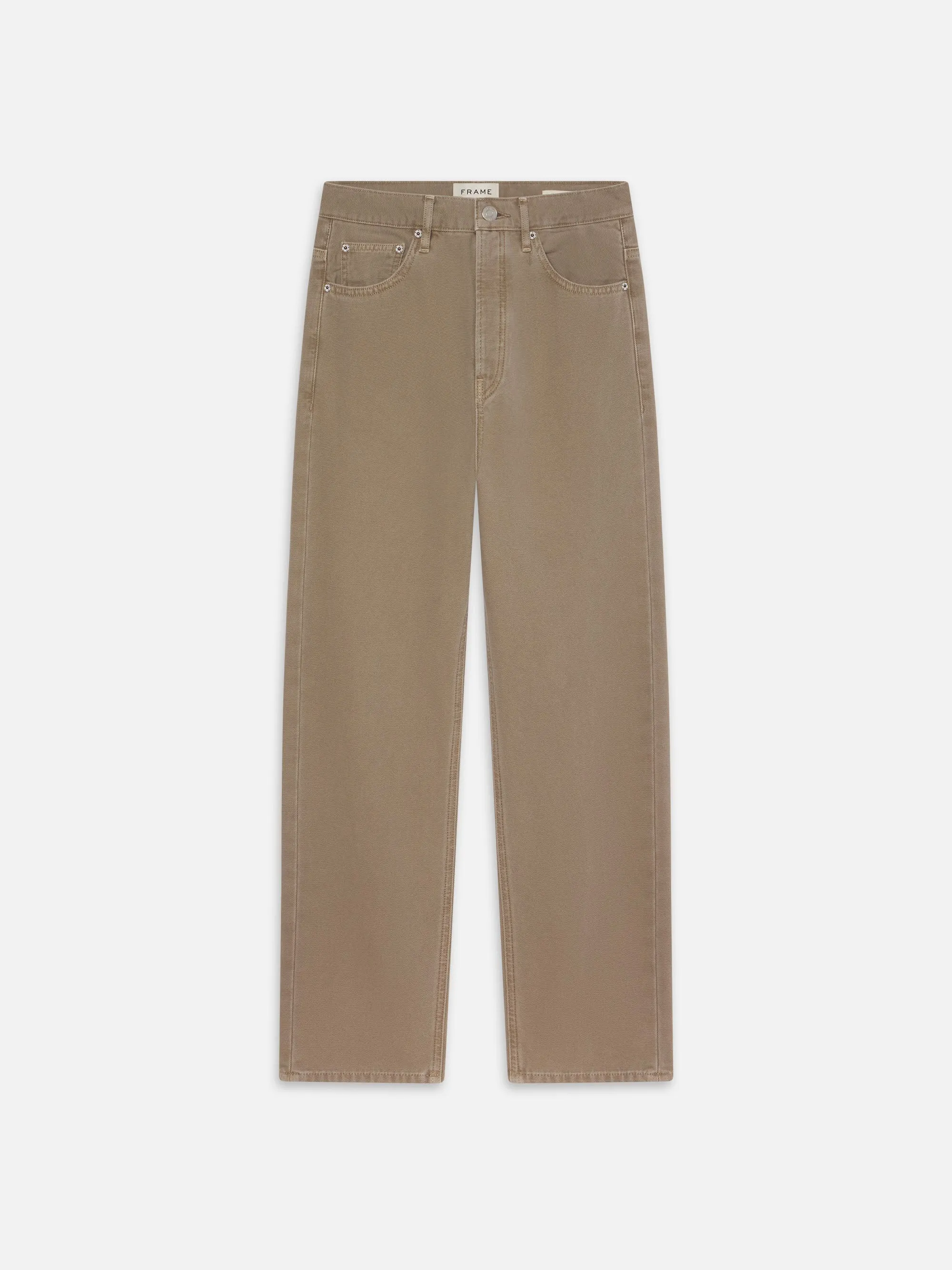 The Straight Jean -- Vintage Khaki sold by Frame Denim