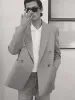 Double Breasted Blazer -- Vintage Khaki sold by Frame Denim