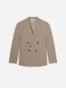 Double Breasted Blazer -- Vintage Khaki sold by Frame Denim