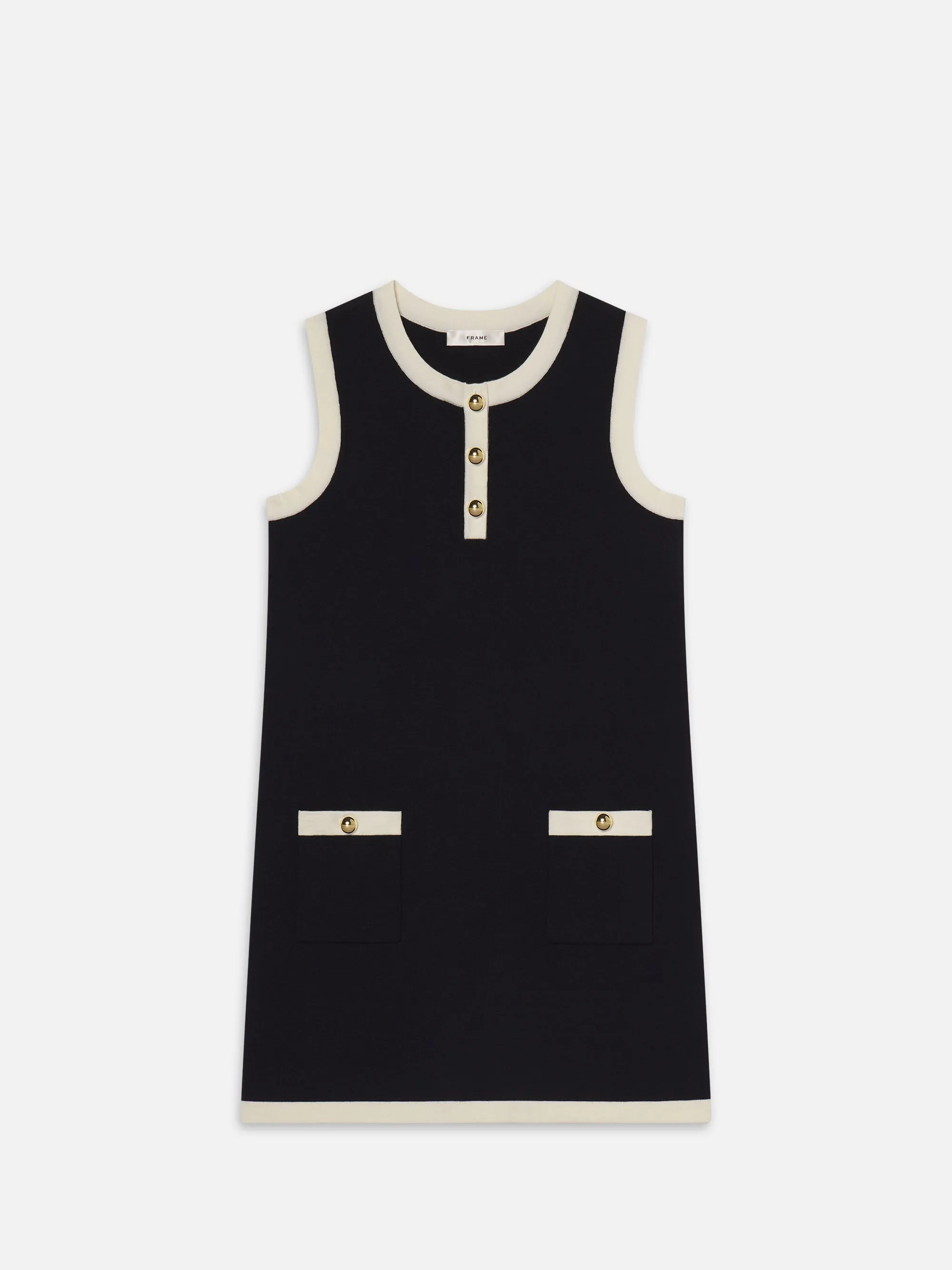 The Mixed Dress -- Indigo sold by Frame Denim