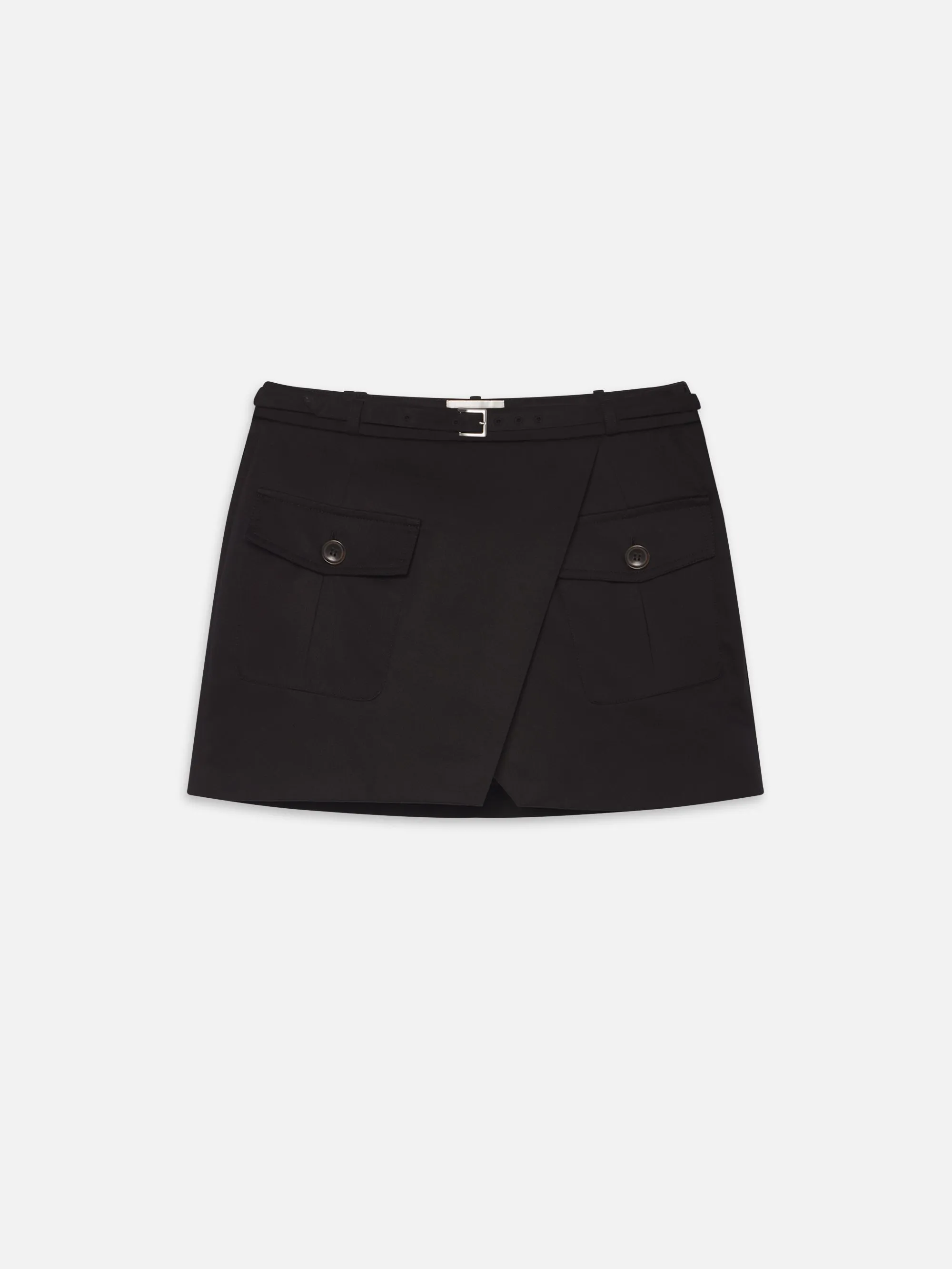 The Utility Cargo Skirt -- Black sold by Frame Denim