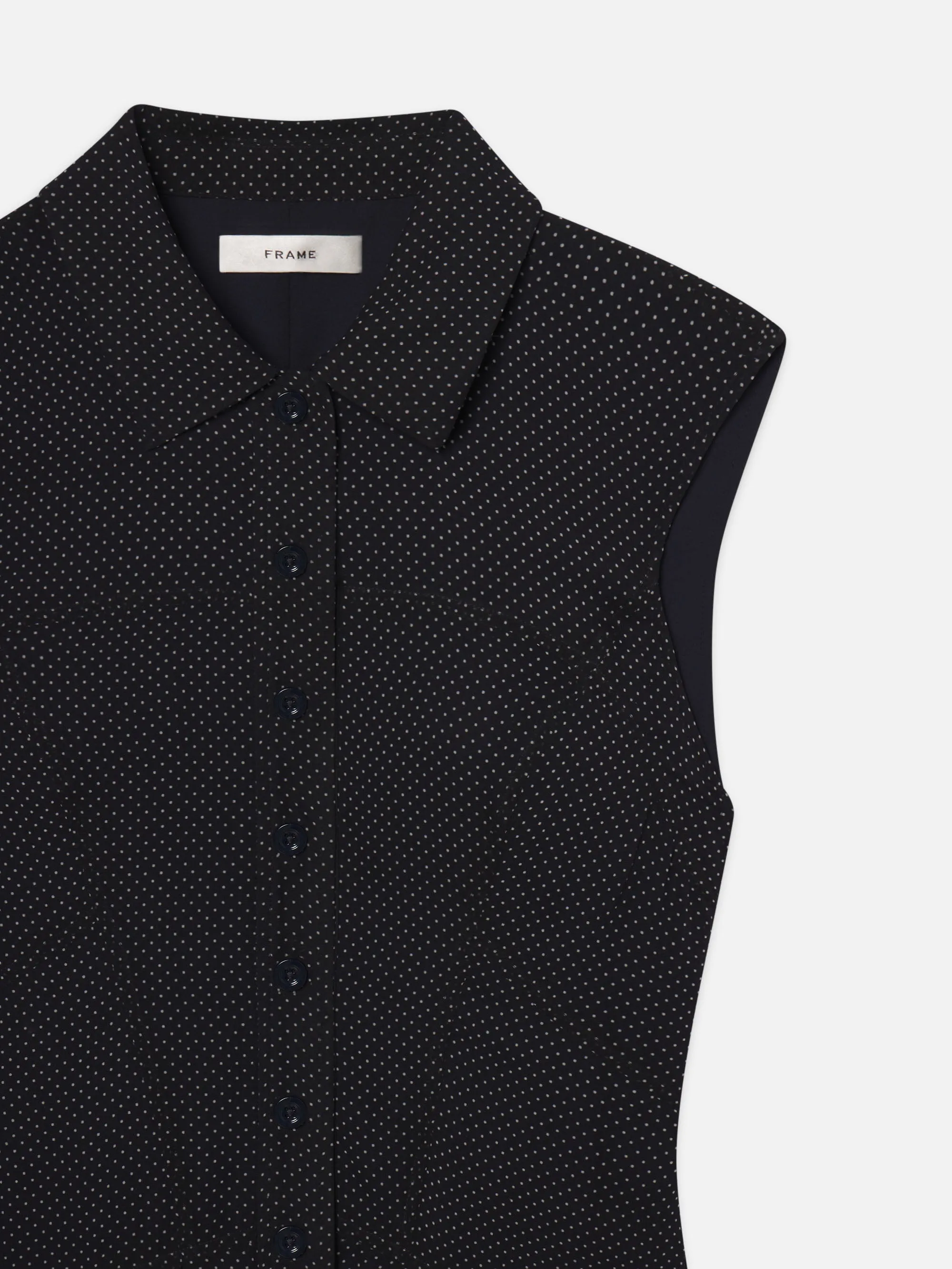 The Silk Day Dress -- Navy Multi sold by Frame Denim product image thumbnail 3