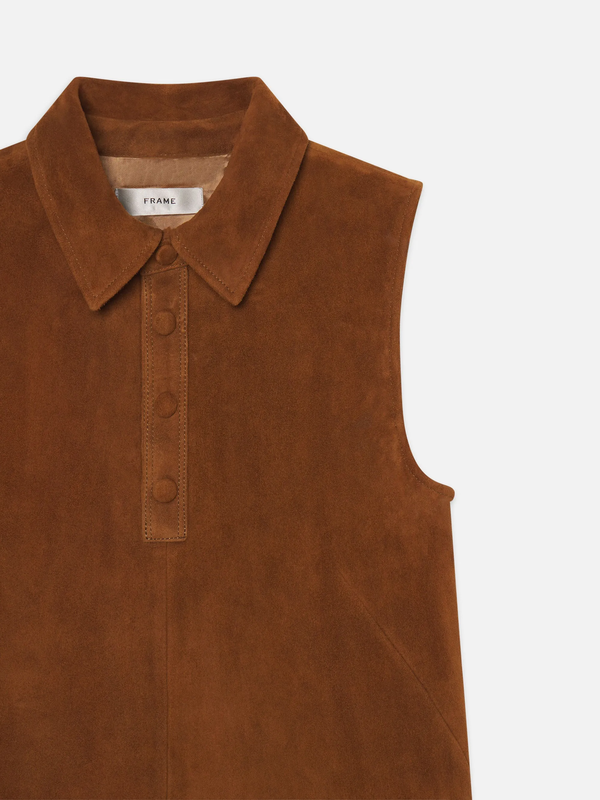 The Suede City Shift -- Sepia sold by Frame Denim product image thumbnail 3