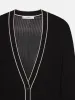 The Varsity Cardigan -- Black Multi sold by Frame Denim