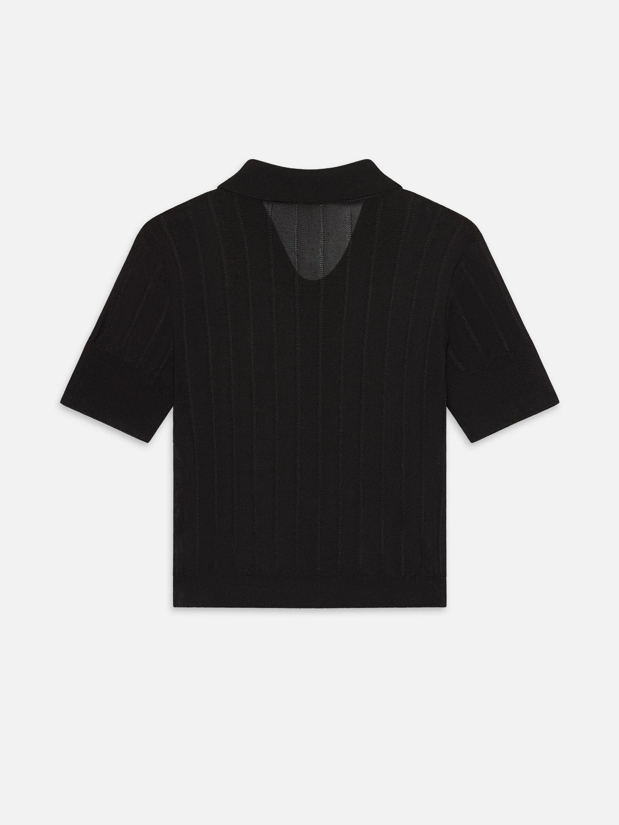 The Ribbed Polo -- Black sold by Frame Denim product image thumbnail 4