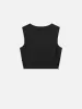 The Mesh Twist Tank -- Black sold by Frame Denim