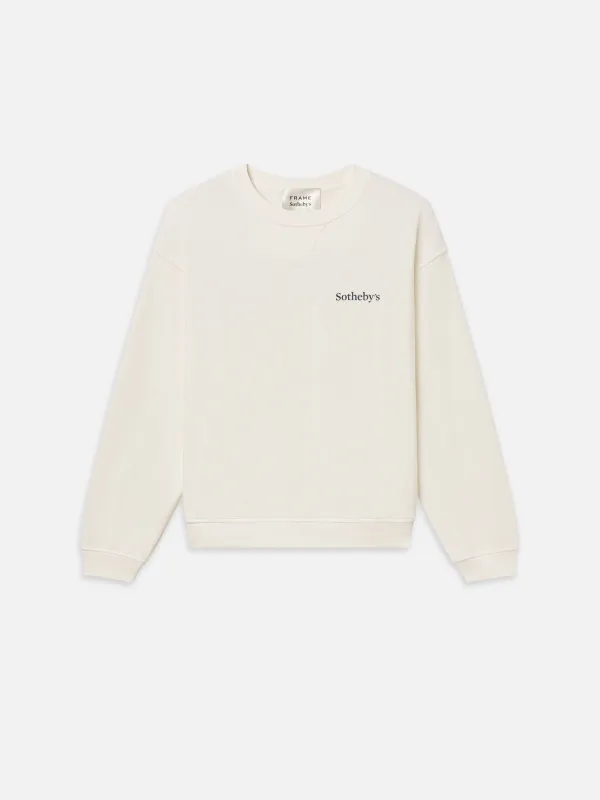 Sotheby's Unisex Crewneck Sweatshirt -- Cream made by Frame Denim