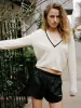 Sotheby’s Women's V-Neck Sweater -- Cream sold by Frame Denim