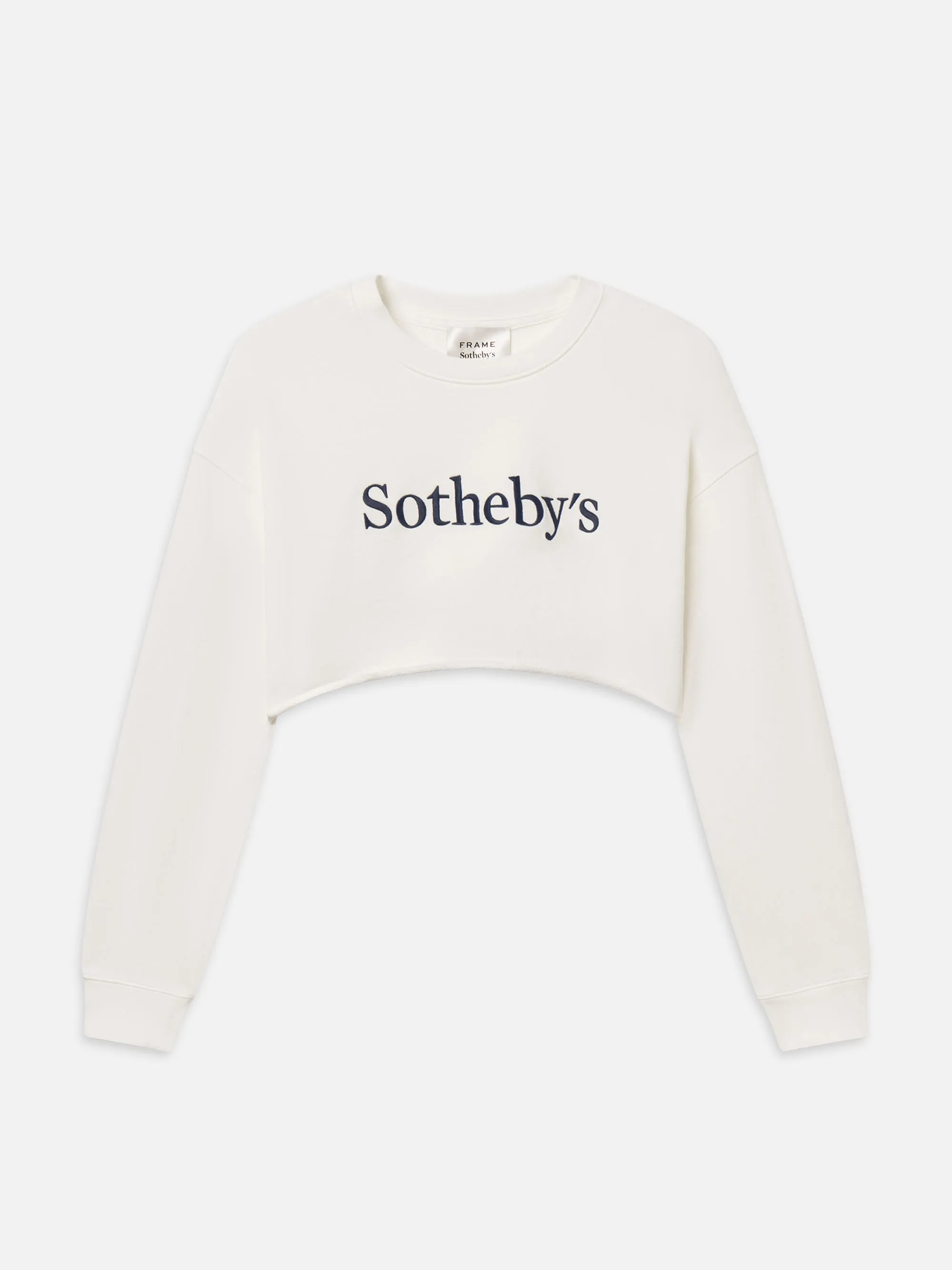 Sotheby’s Women's Cropped Sweatshirt -- Cream sold by Frame Denim