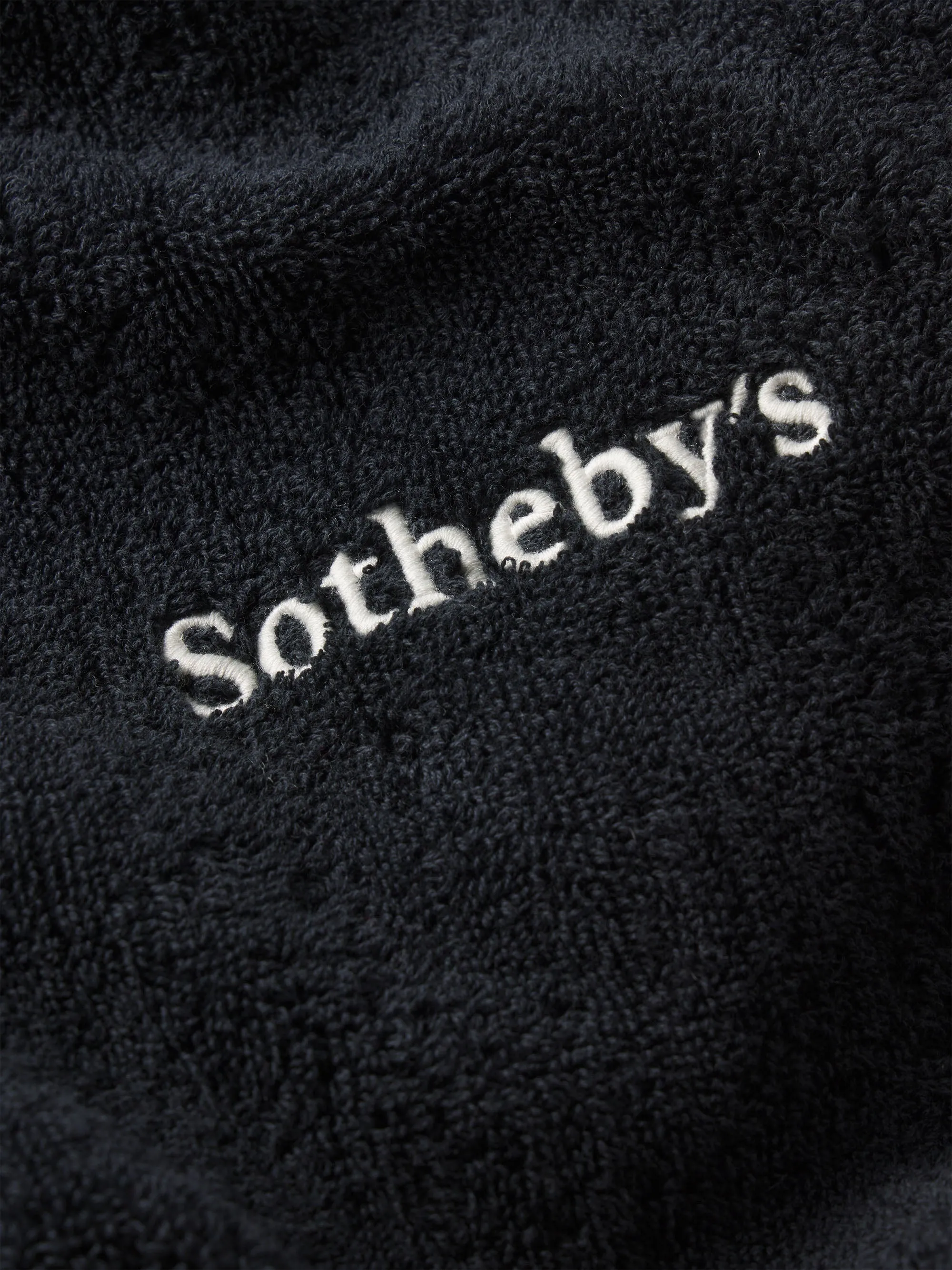 Sotheby’s Unisex Terry Bathrobe -- Navy sold by Frame Denim product image thumbnail 2