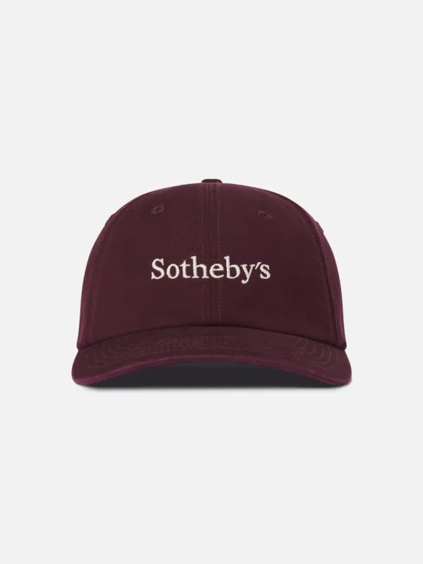 Sotheby's Baseball Cap -- Burgundy sold by Frame Denim