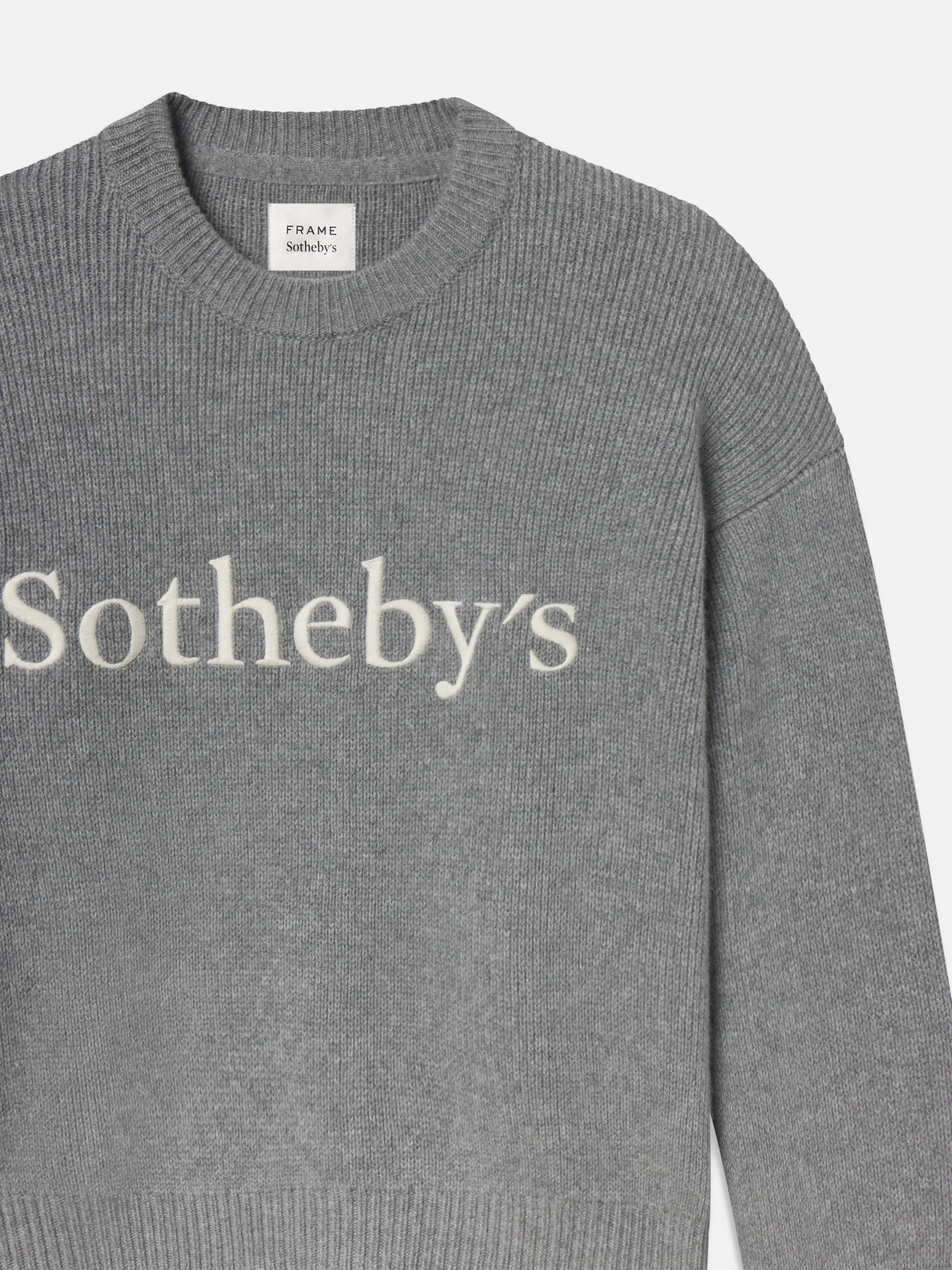 Sotheby's Unisex Cashmere Sweater -- Grey Melange sold by Frame Denim product image thumbnail 4