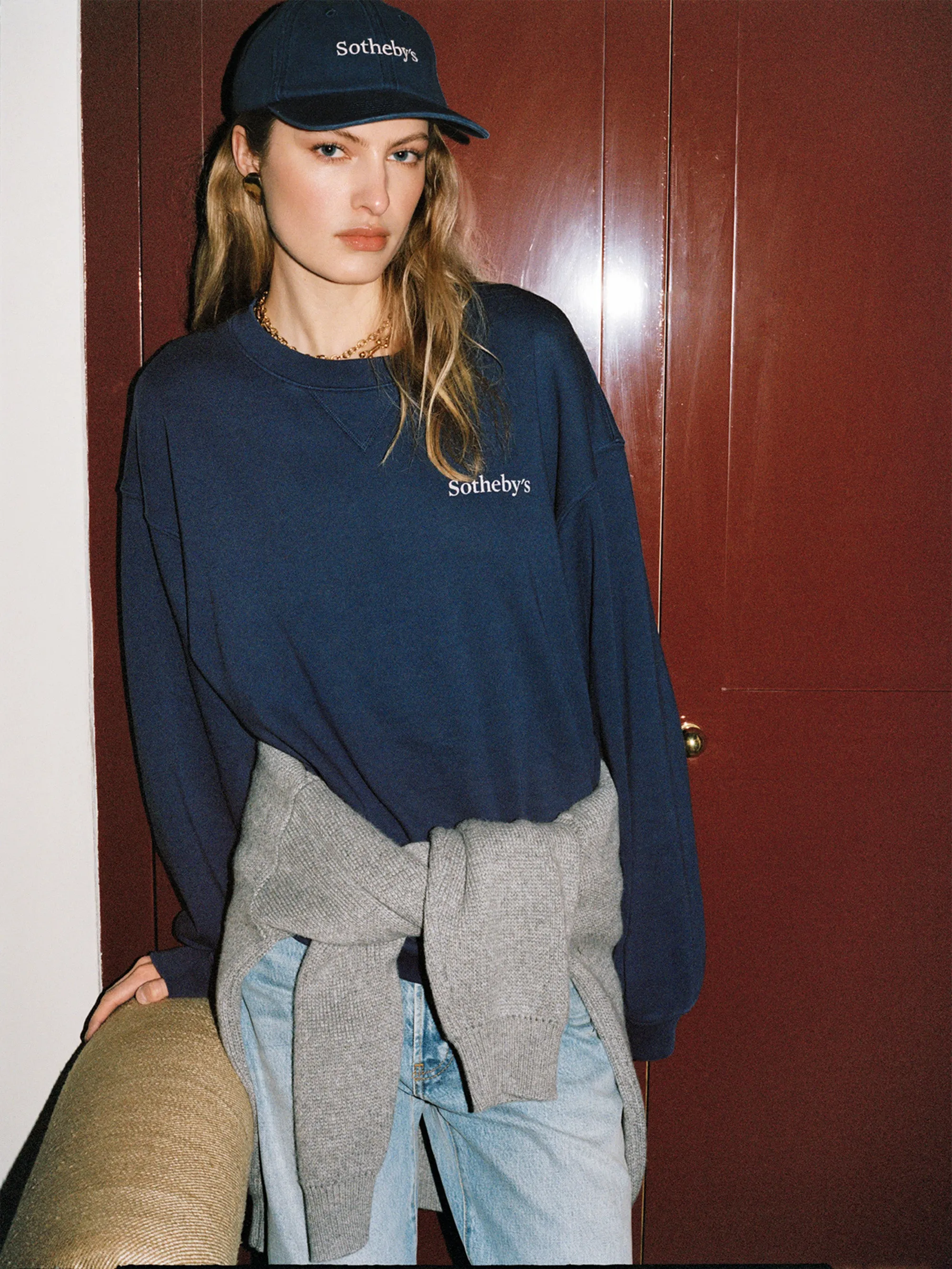 Sotheby's Unisex Crewneck Sweatshirt -- Navy sold by Frame Denim product image thumbnail 2