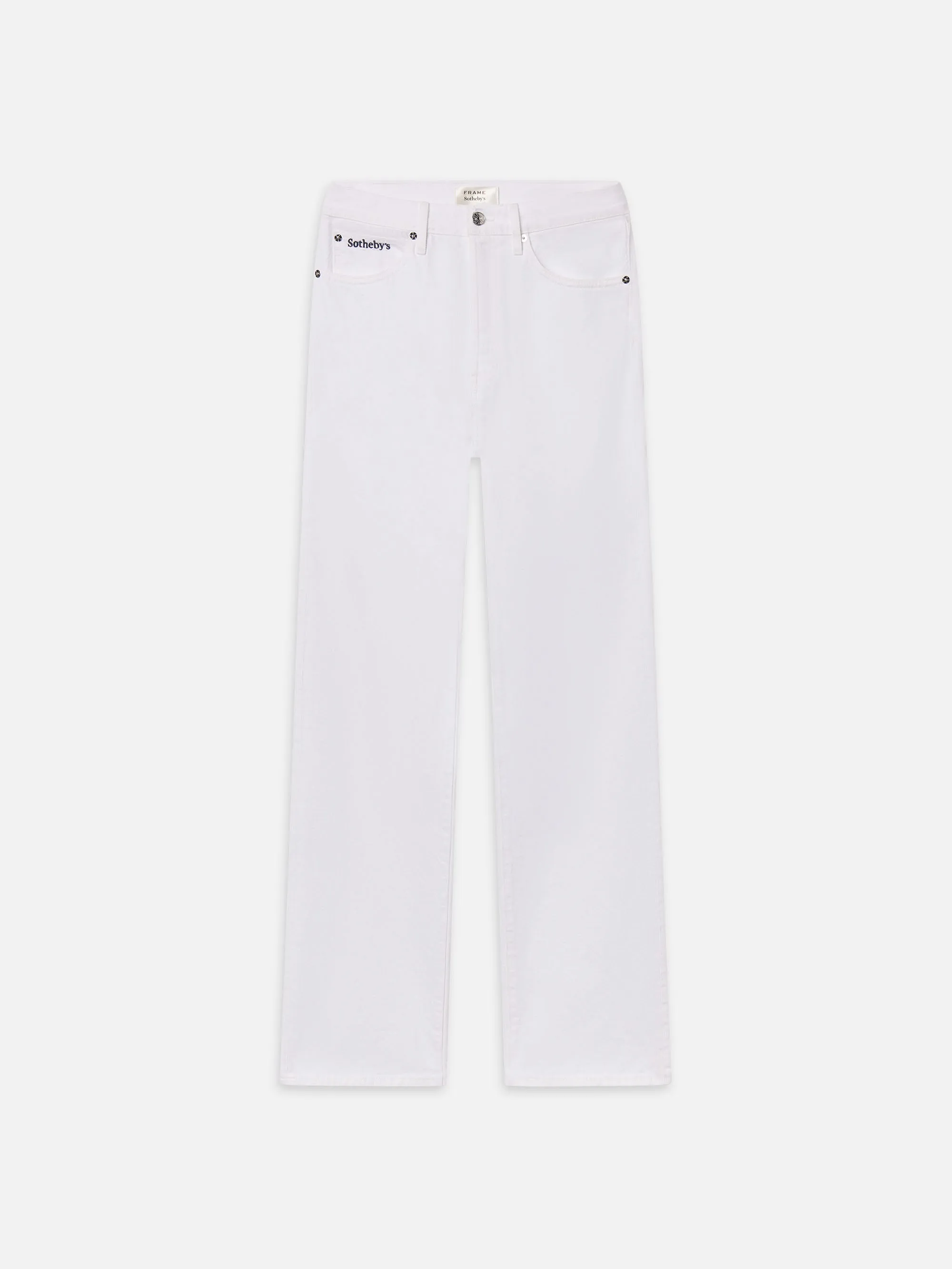The Sotheby's Vertical Jean -- White sold by Frame Denim