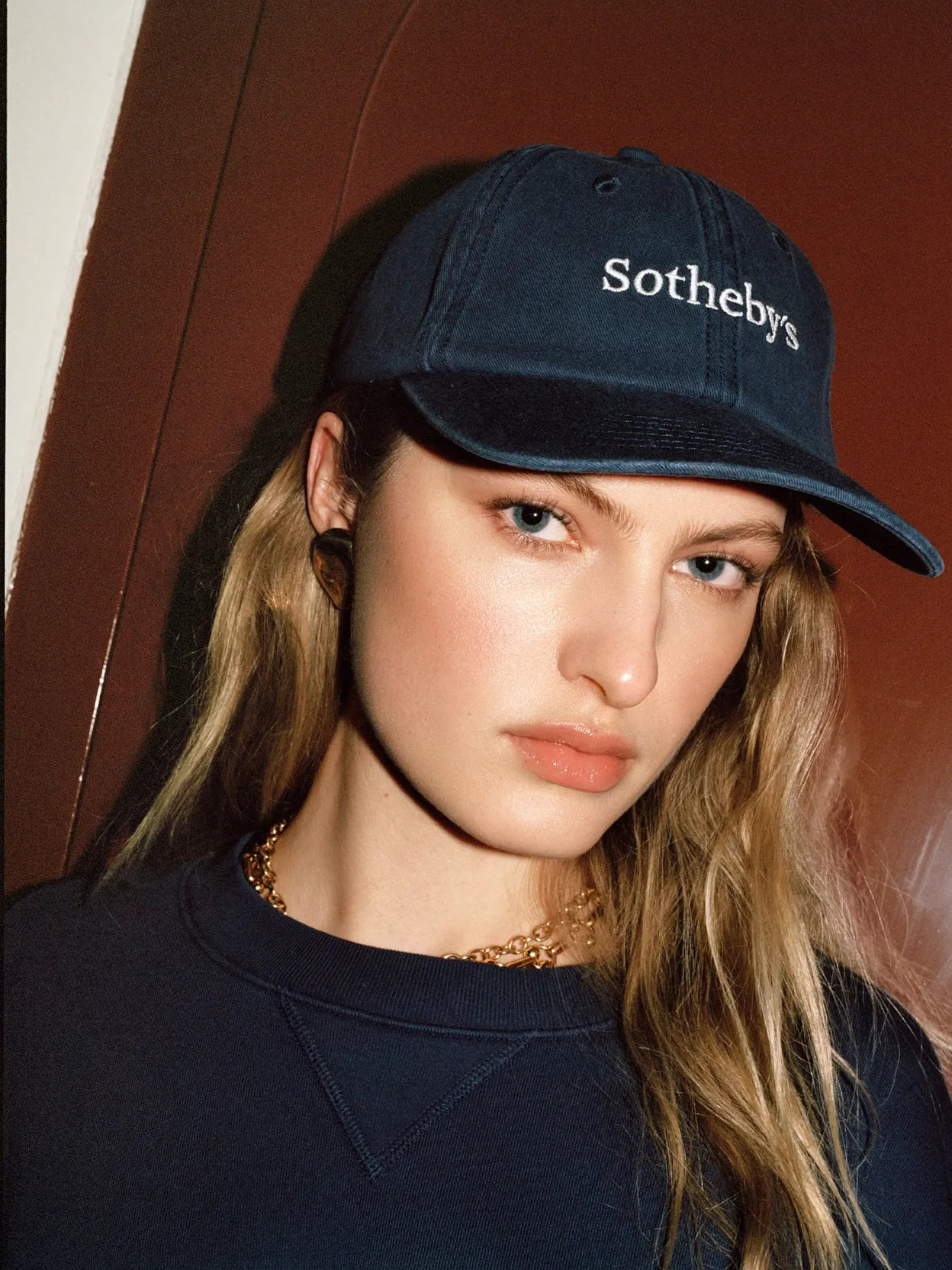 Sotheby's Baseball Cap -- Navy sold by Frame Denim product image thumbnail 2