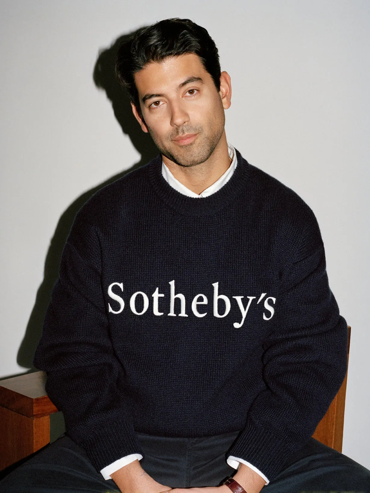 Sotheby's Unisex Cashmere Sweater -- Navy sold by Frame Denim product image thumbnail 2