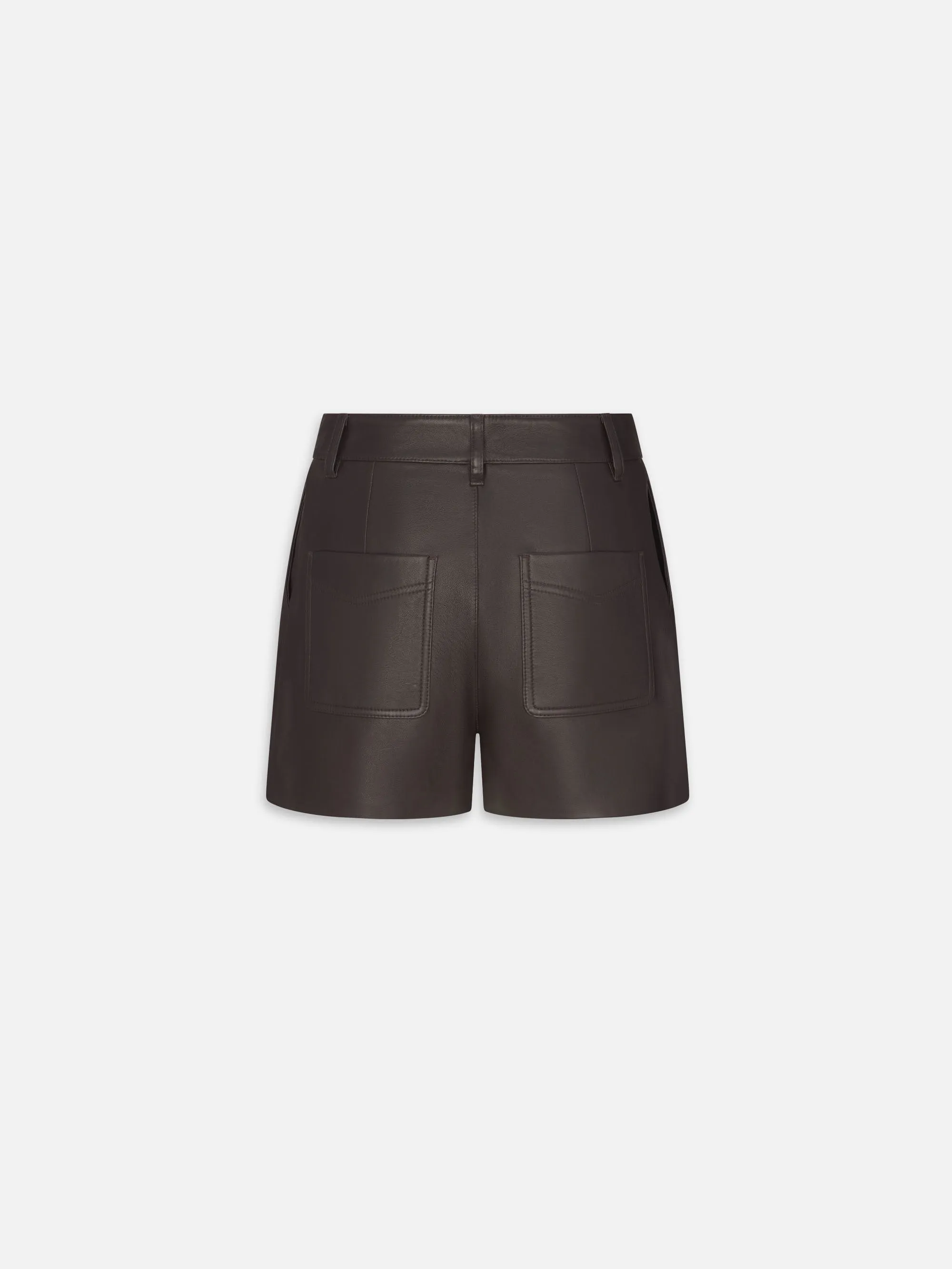 The Leather Scout Short -- Truffle sold by Frame Denim product image thumbnail 4