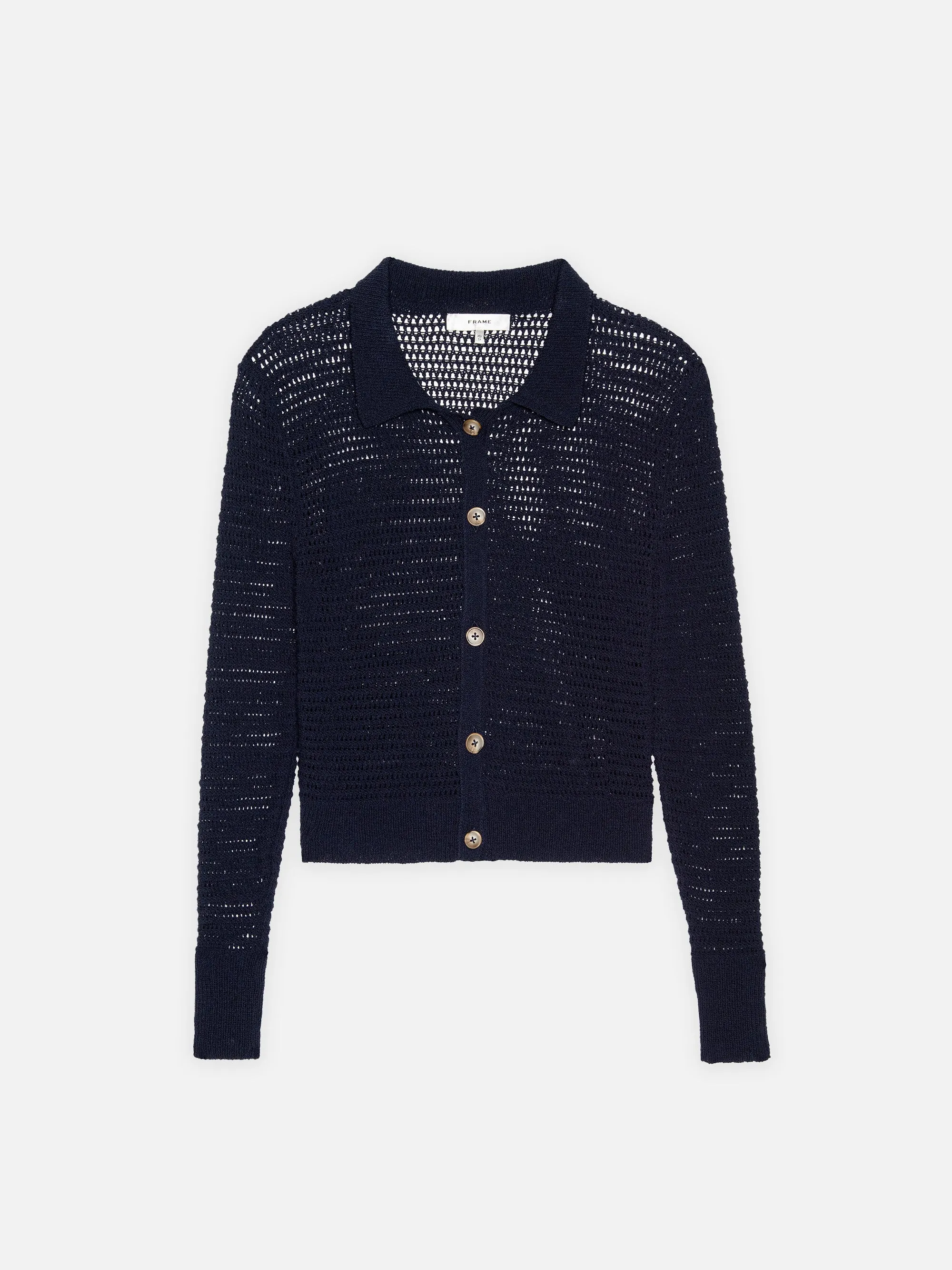 The Shrunken Cardi -- Navy sold by Frame Denim
