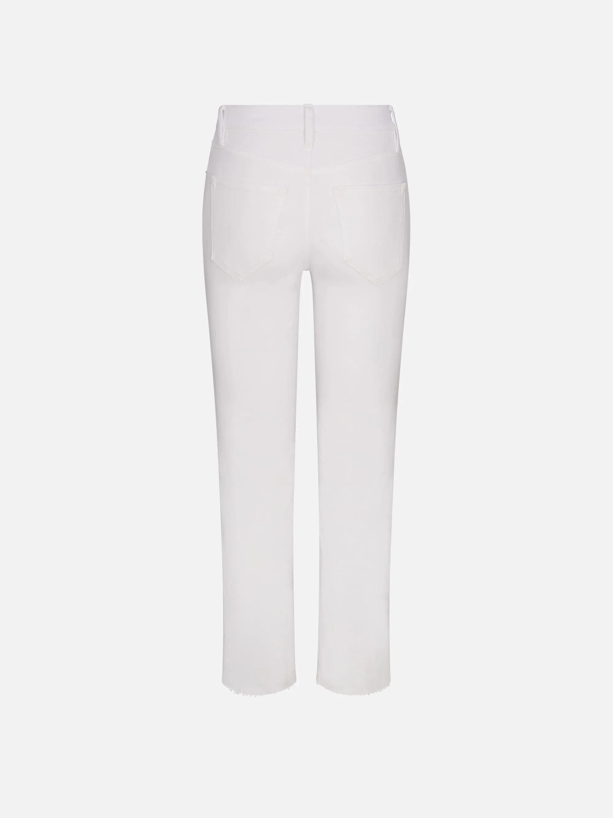 Le Sleek Straight Crop -- White Raw After sold by Frame Denim product image thumbnail 4