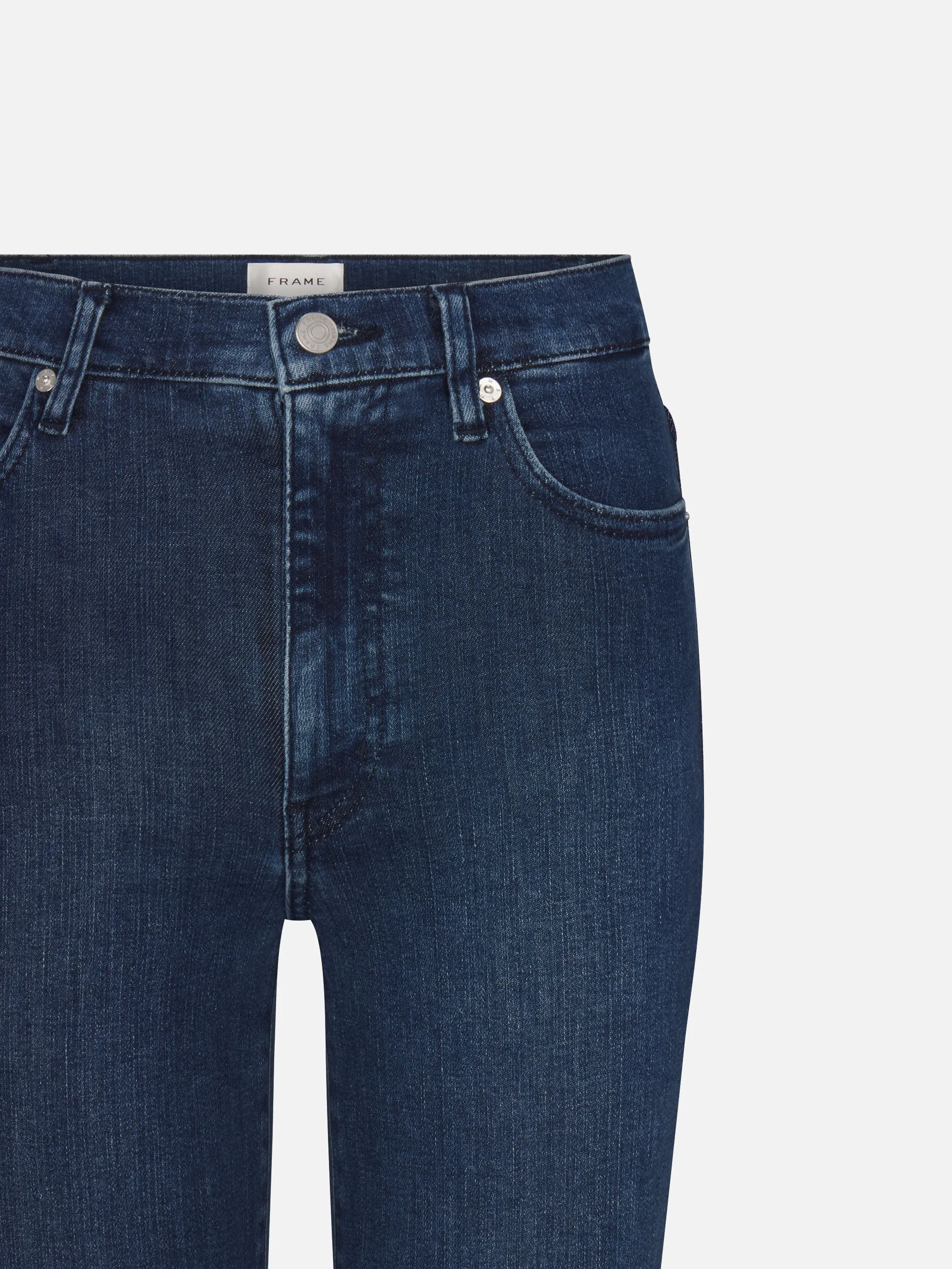 Le Sleek Straight Crop -- Thunderstorm Raw Fray sold by Frame Denim product image thumbnail 3