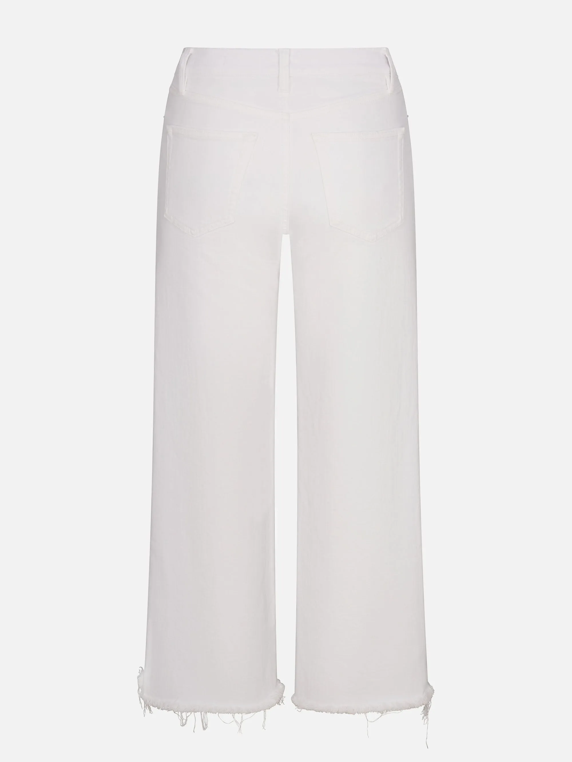 Le Slim Palazzo Crop -- White Raw Fray sold by Frame Denim product image thumbnail 3