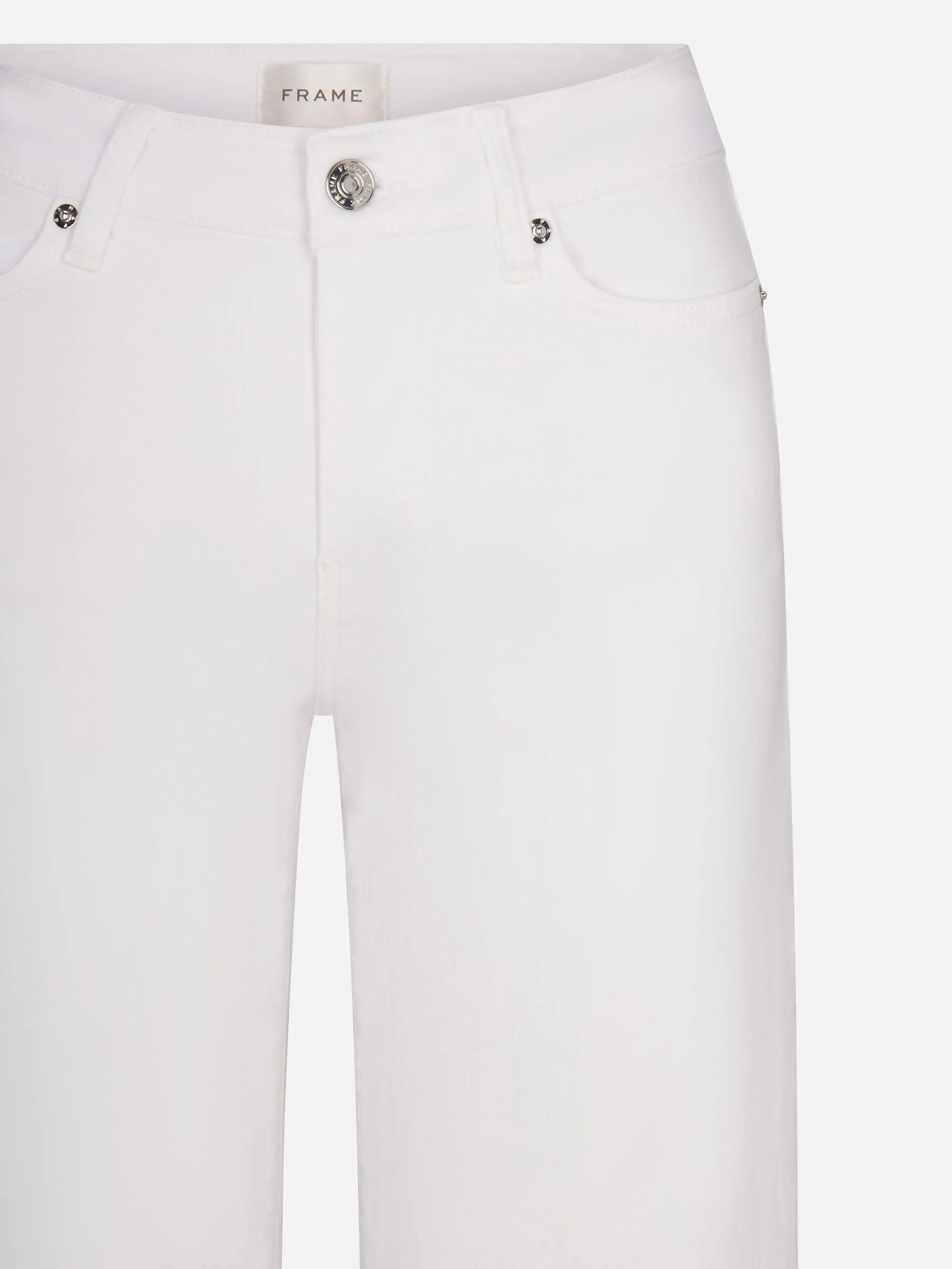 Le Slim Palazzo Crop -- White Raw Fray sold by Frame Denim product image thumbnail 2
