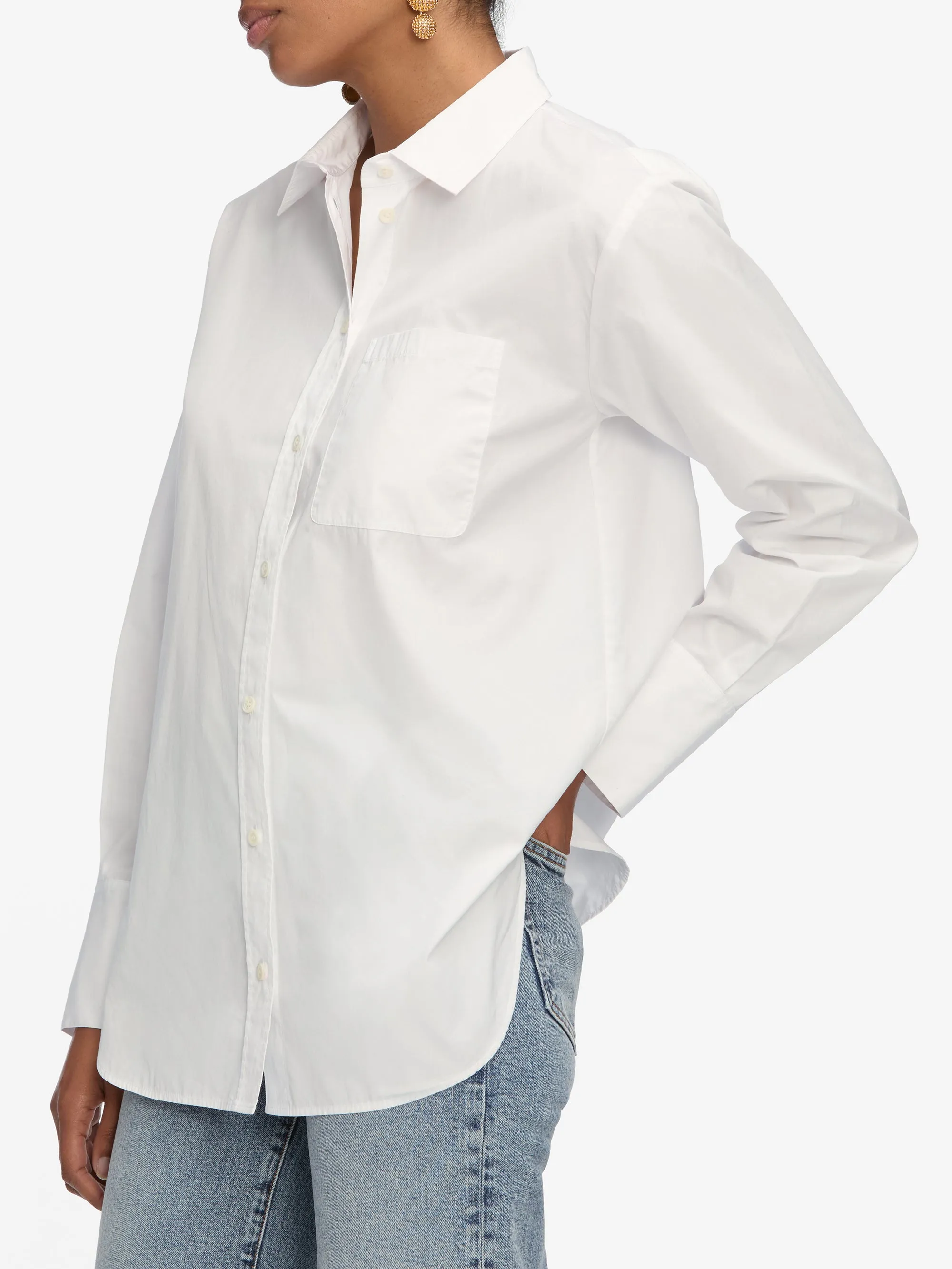 The Boy Shirt -- White sold by Frame Denim product image thumbnail 5