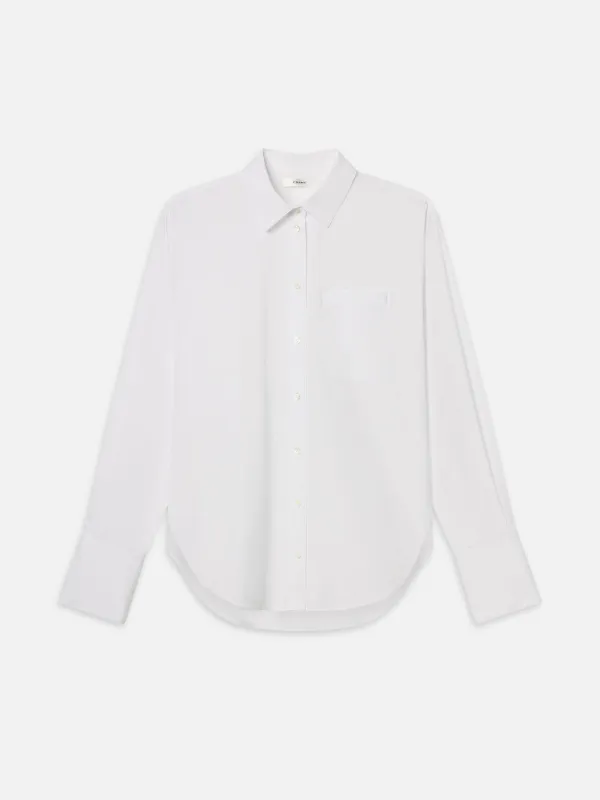 The Boy Shirt -- White sold by Frame Denim