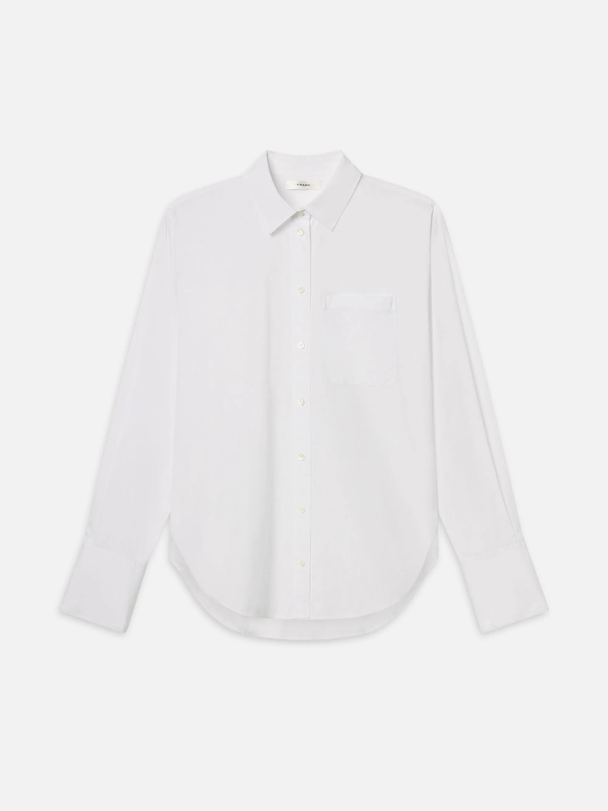 The Boy Shirt -- White sold by Frame Denim