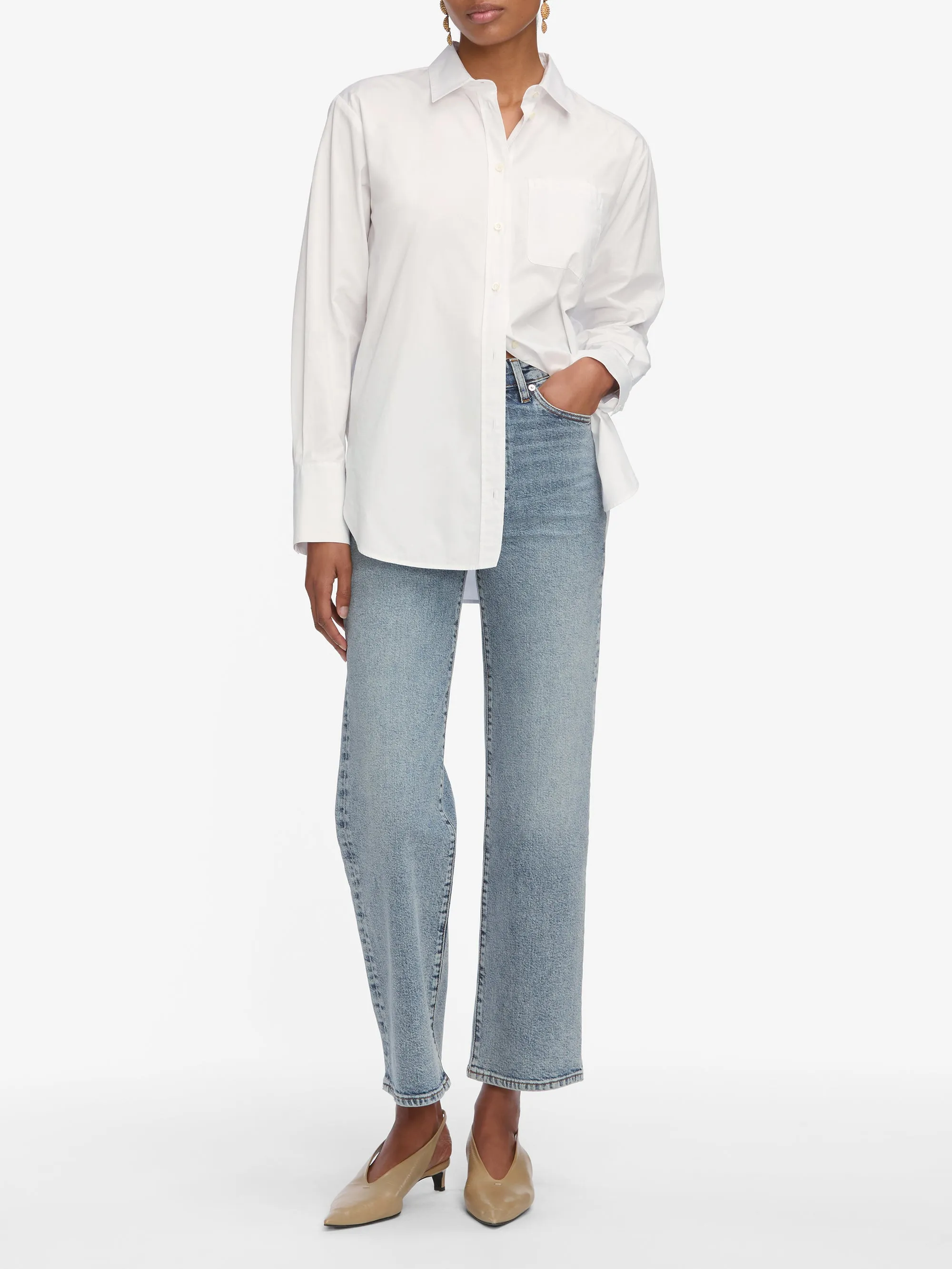 The Boy Shirt -- White sold by Frame Denim product image thumbnail 2