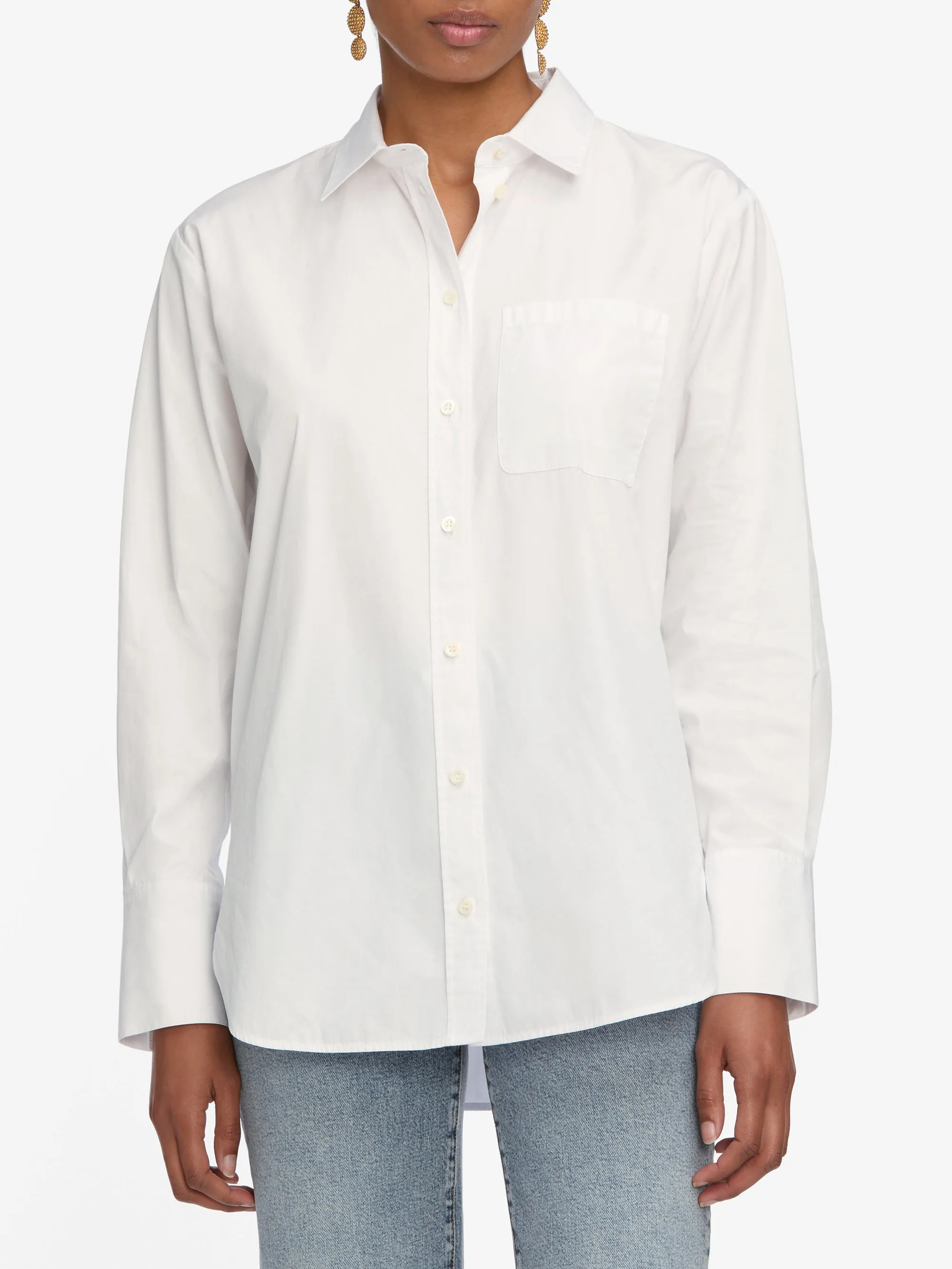 The Boy Shirt -- White sold by Frame Denim product image thumbnail 3