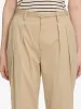 The Pleated Stilt Trouser -- Light Khaki sold by Frame Denim