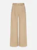 The Pleated Stilt Trouser -- Light Khaki sold by Frame Denim