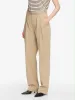 The Pleated Stilt Trouser -- Light Khaki sold by Frame Denim