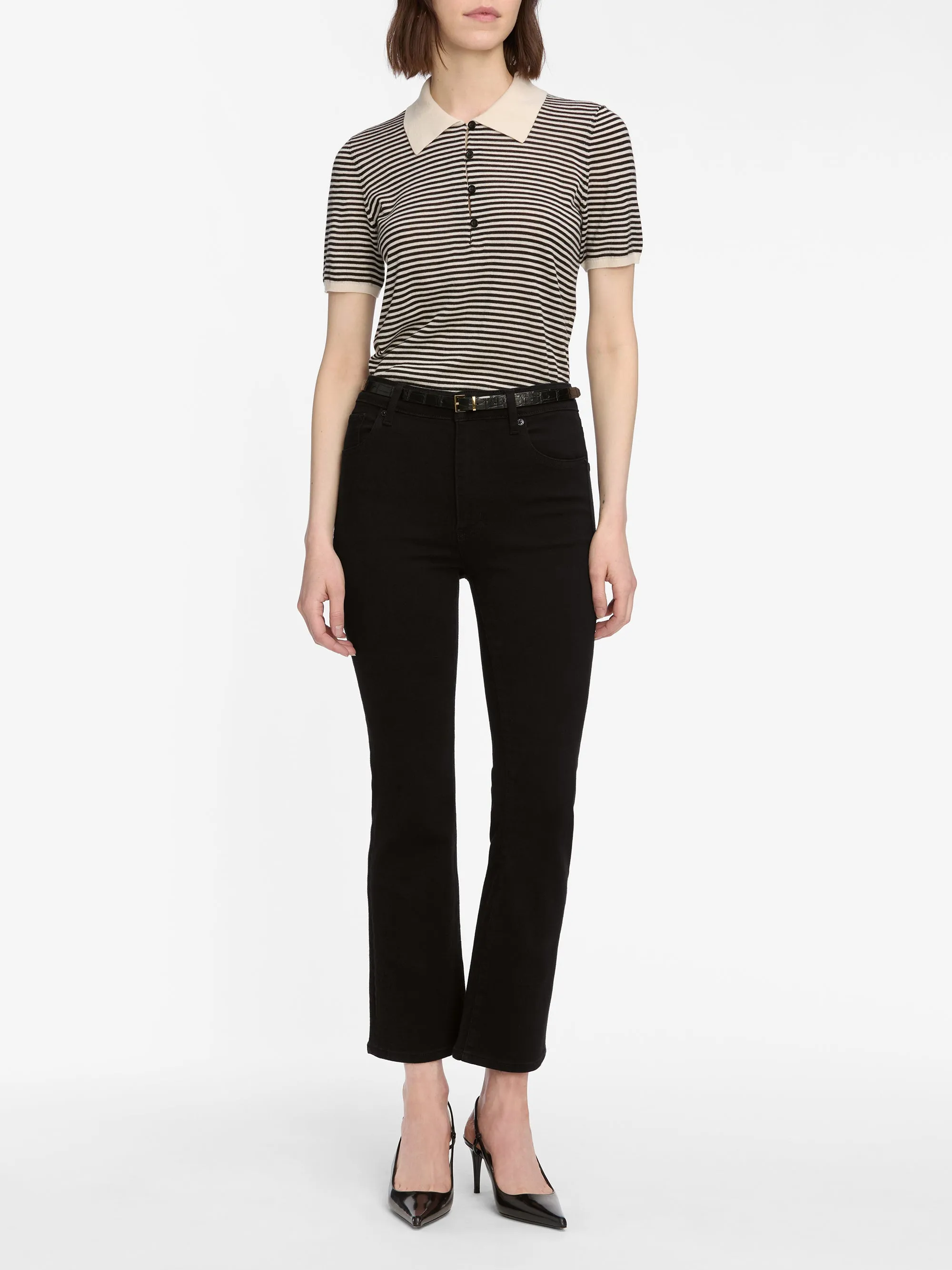 The Smart Polo -- Cream Multi sold by Frame Denim product image thumbnail 2