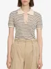 The Keyhole Polo -- Cream Multi sold by Frame Denim