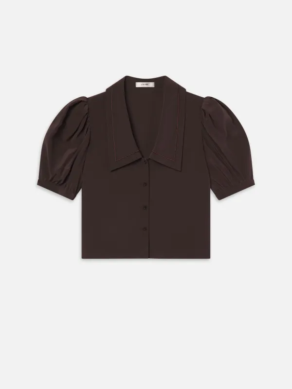 The Sailor Blouse -- Coffee sold by Frame Denim