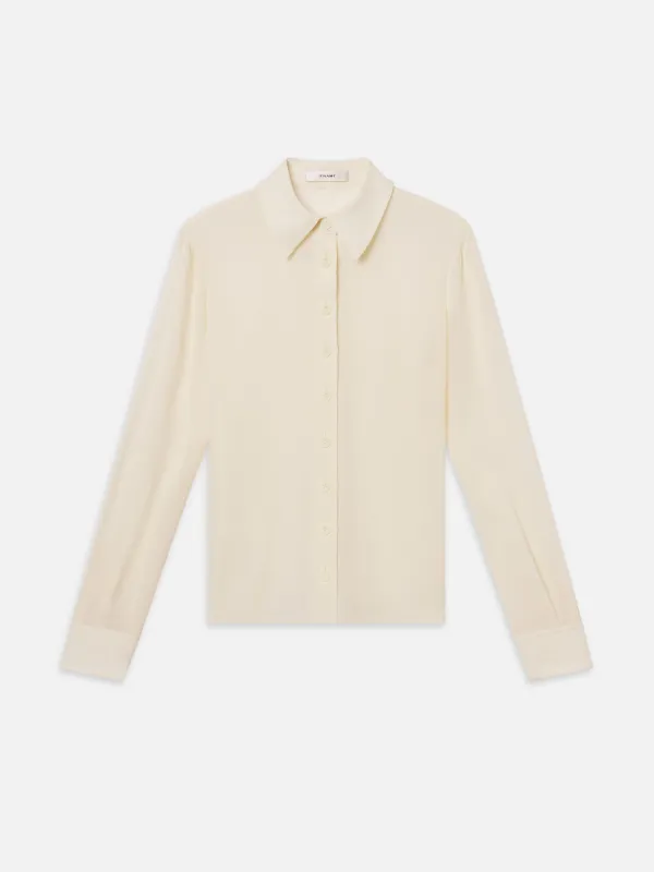 The Textured Shirt -- Cream made by Frame Denim