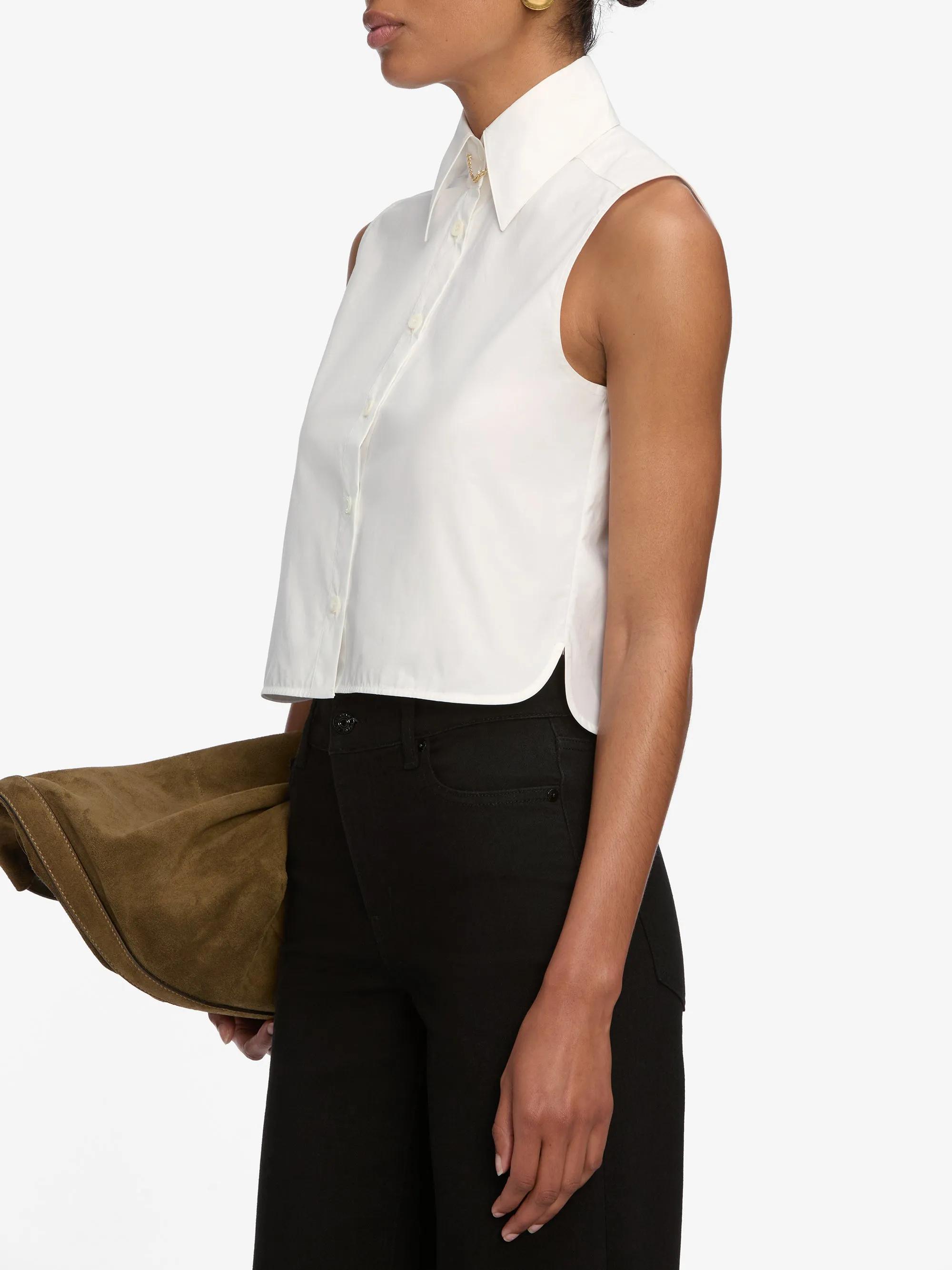 The Prep Shirt -- White sold by Frame Denim product image thumbnail 5