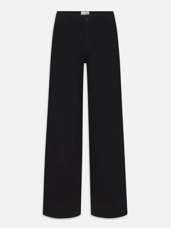 Le Slim Palazzo Long -- Black sold by Frame Denim
