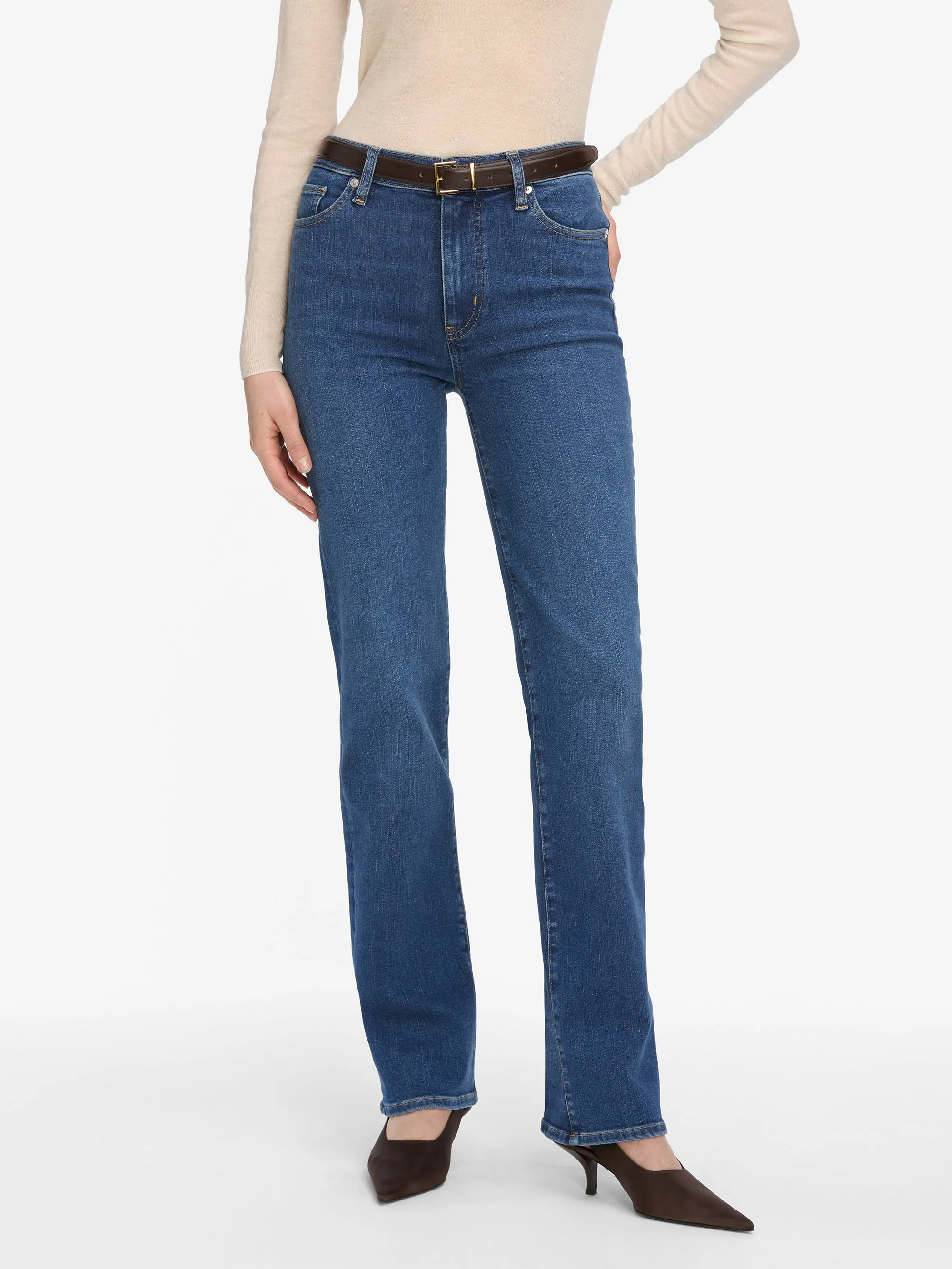 Le Sleek Straight Long -- Femma sold by Frame Denim product image thumbnail 3