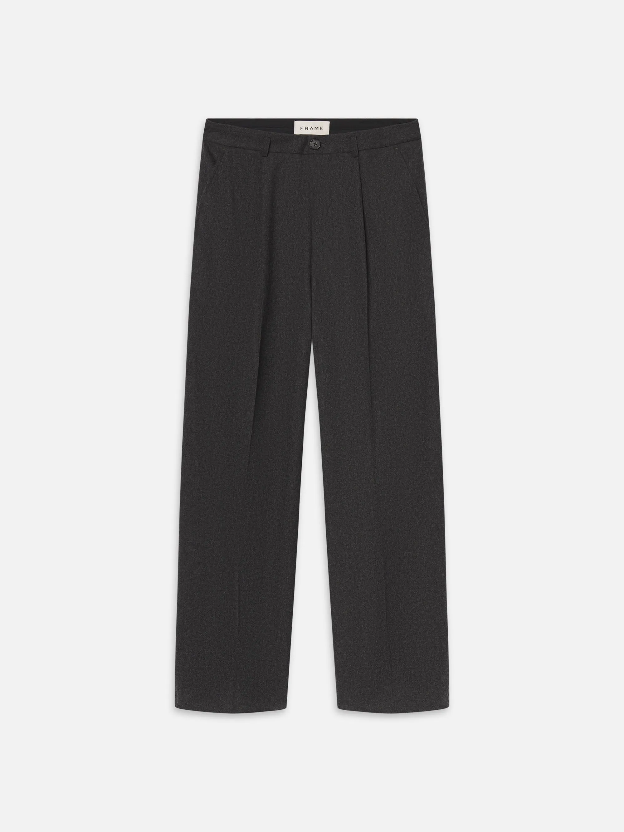 Wool Trousers -- Grey Melange sold by Frame Denim