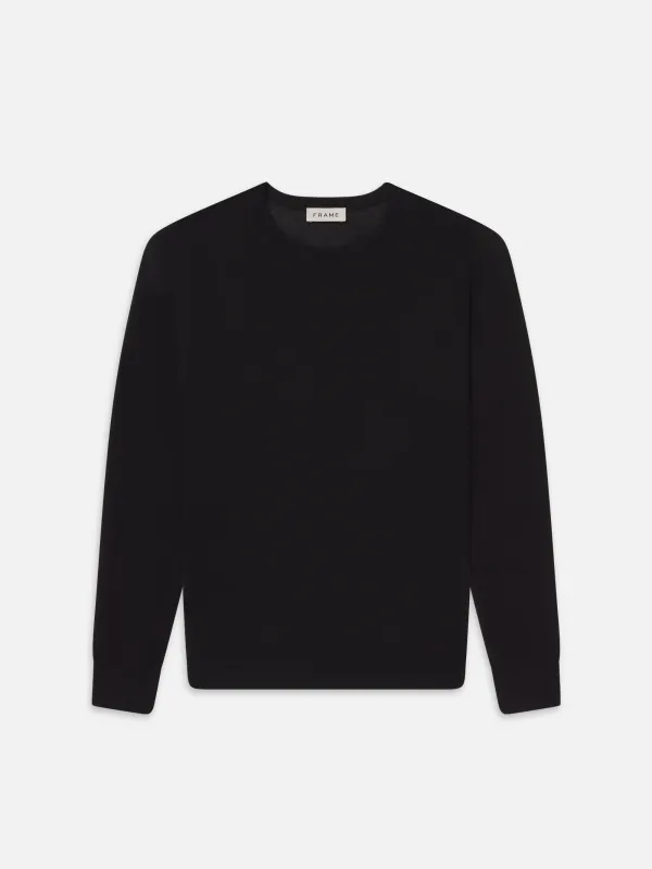 Superfine Crewneck Sweater -- Black sold by Frame Denim