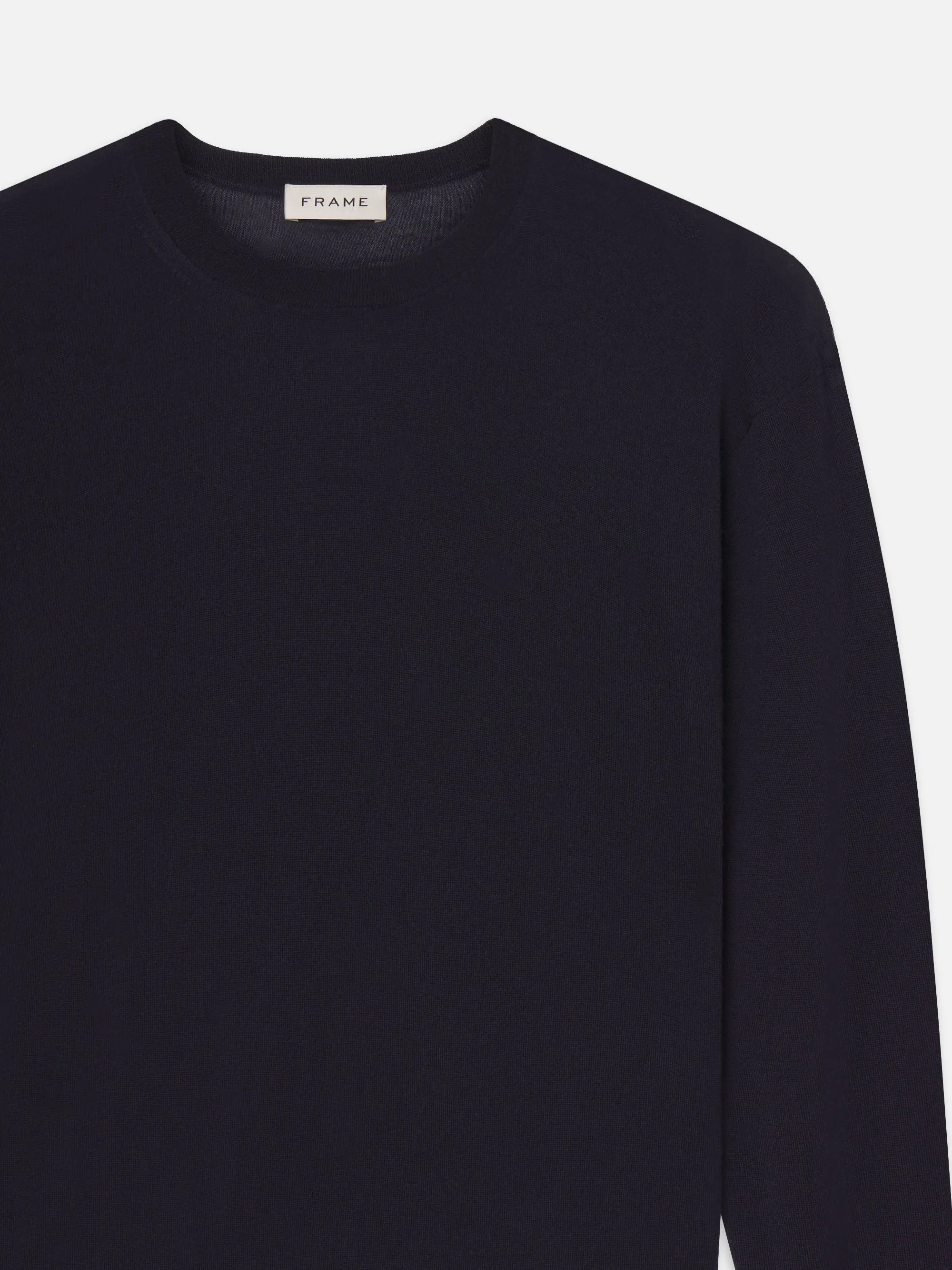 Superfine Crewneck Sweater -- Dark Navy sold by Frame Denim product image thumbnail 2