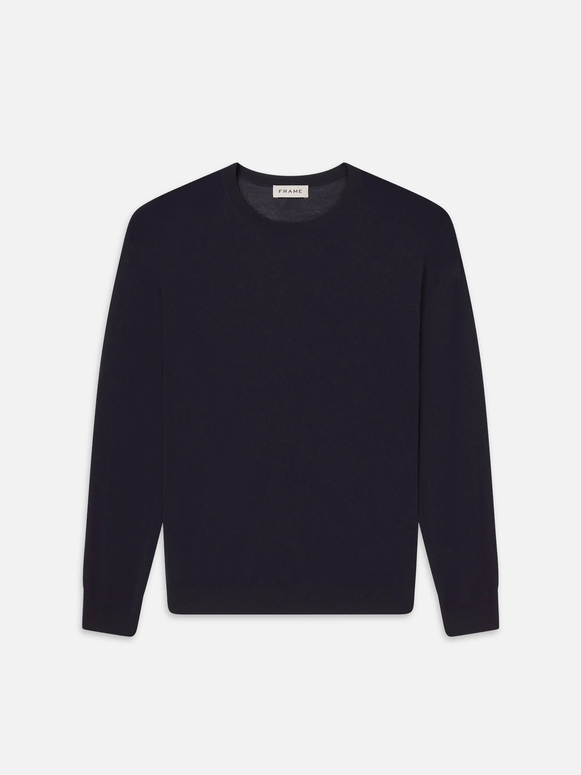 Superfine Crewneck Sweater -- Dark Navy sold by Frame Denim