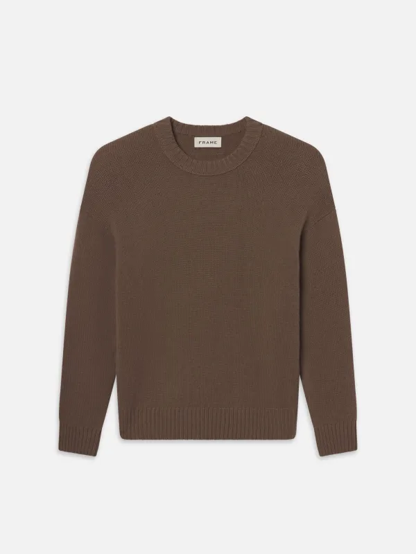 Cashmere Crewneck Sweater -- Latte Brown sold by Frame Denim