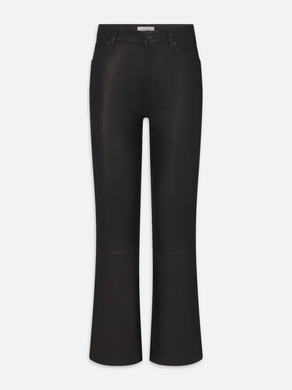 The Leather Reboot Crop -- Black sold by Frame Denim