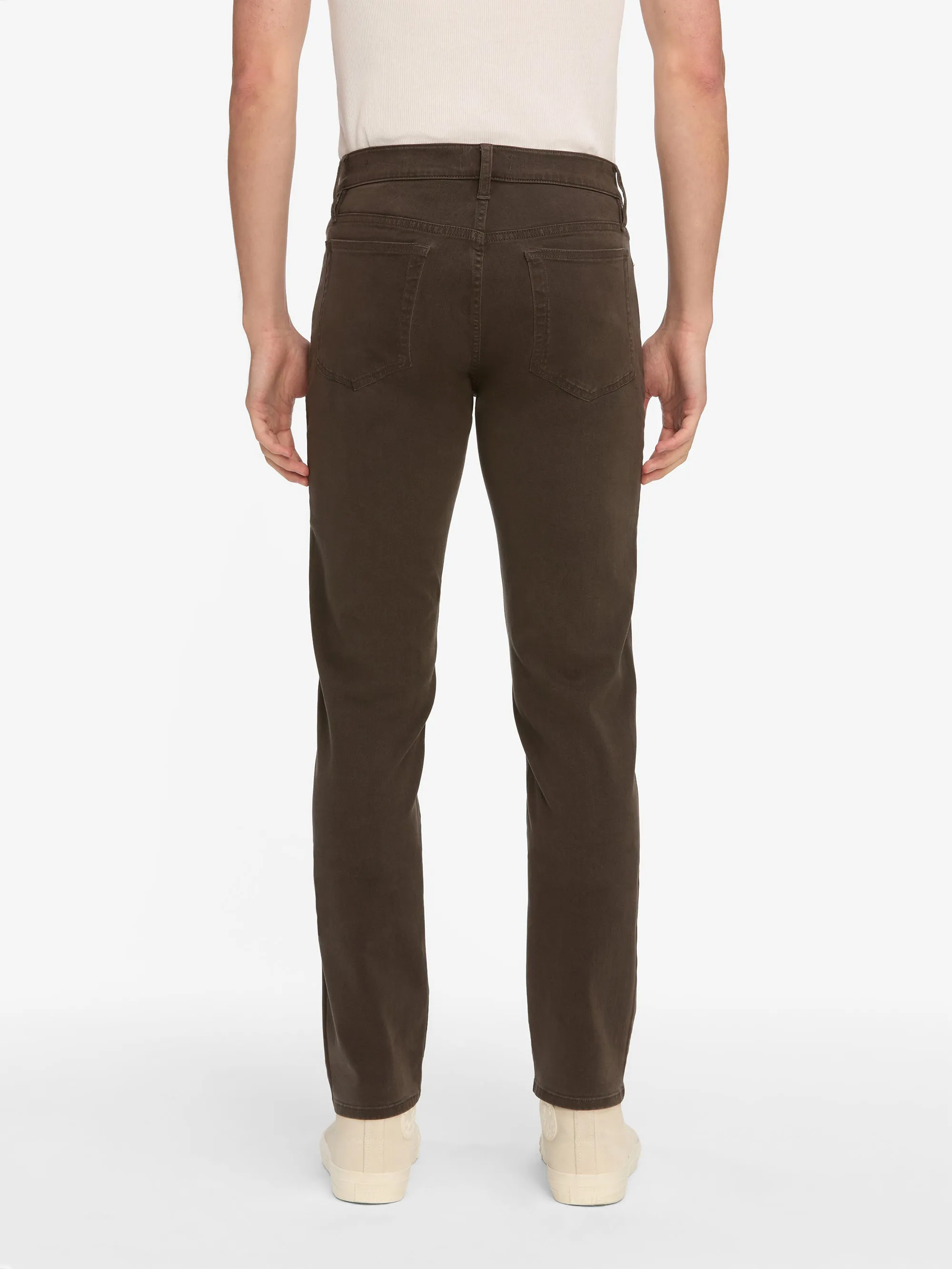 L'Homme Slim Brushed Twill -- Dark Chocolate sold by Frame Denim product image thumbnail 5