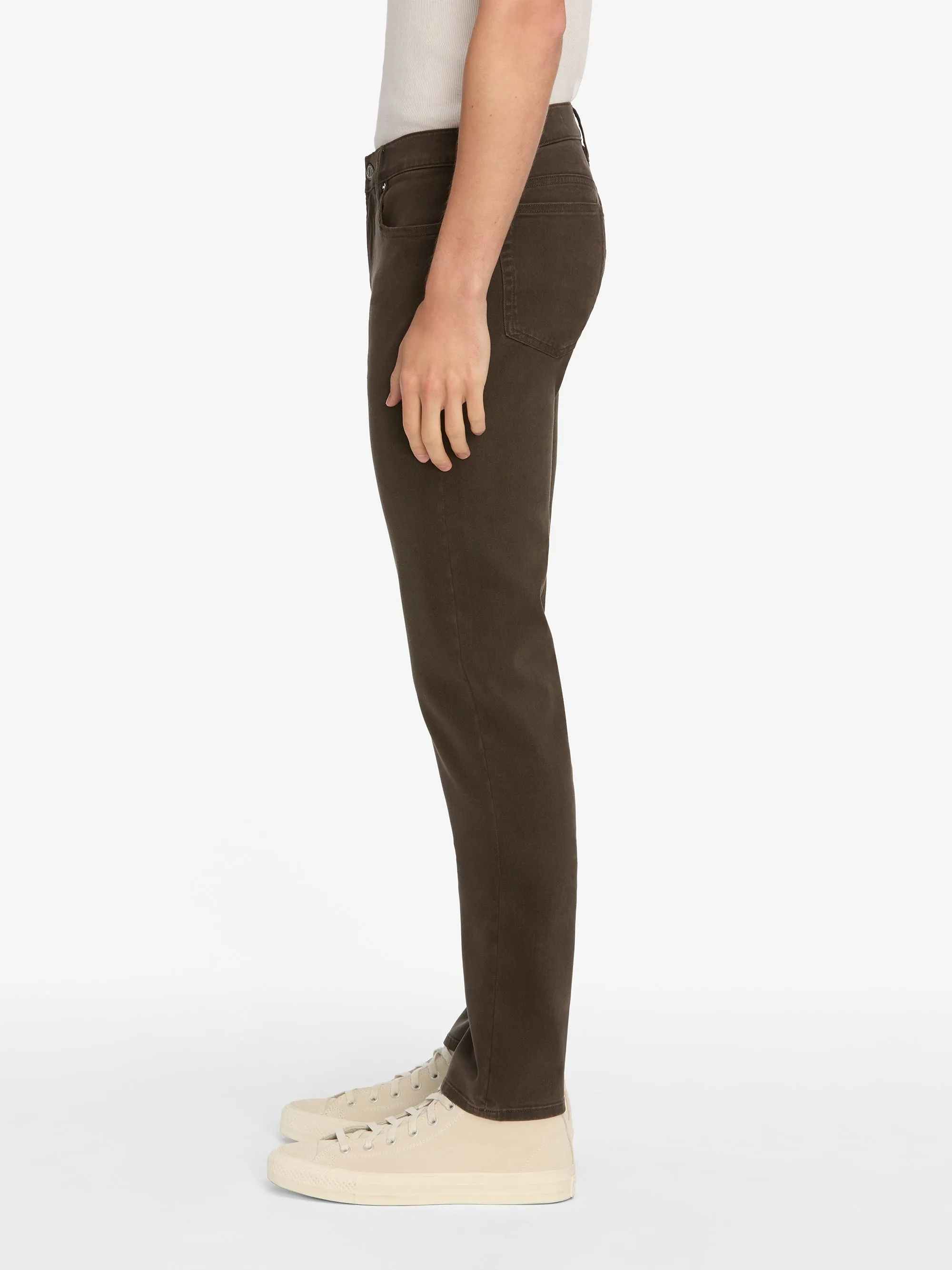 L'Homme Slim Brushed Twill -- Dark Chocolate sold by Frame Denim product image thumbnail 4