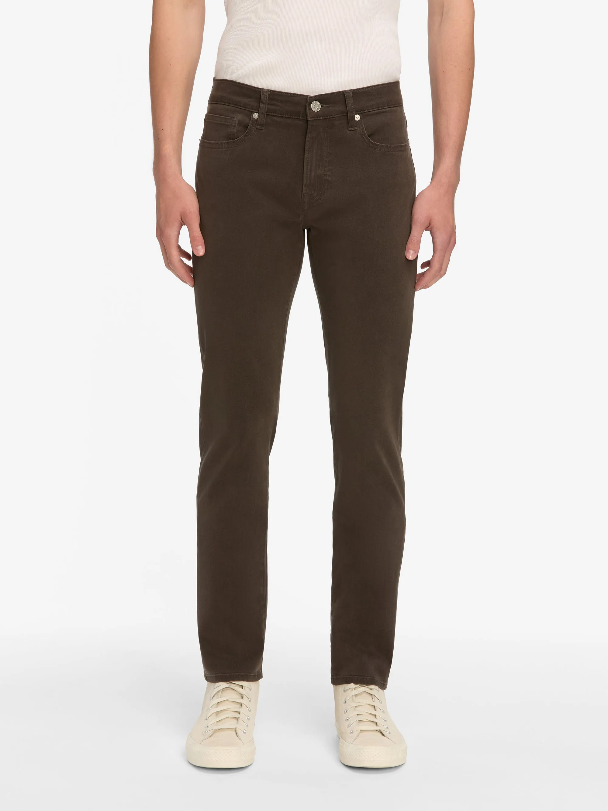 L'Homme Slim Brushed Twill -- Dark Chocolate sold by Frame Denim product image thumbnail 2